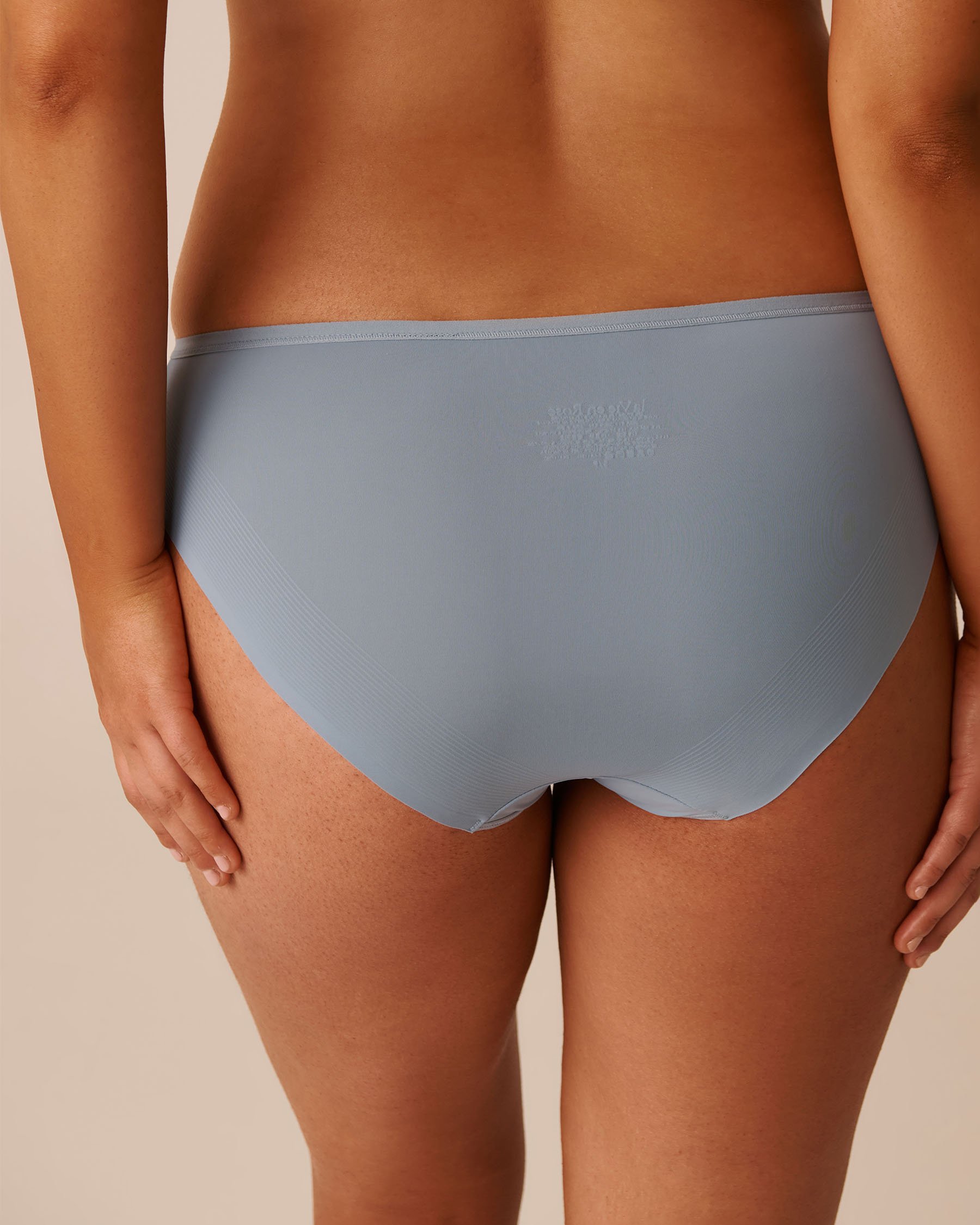 LA VIE EN ROSE Microfiber Sleek Back Bikini Panty Dusty Blue 20300426 - View2