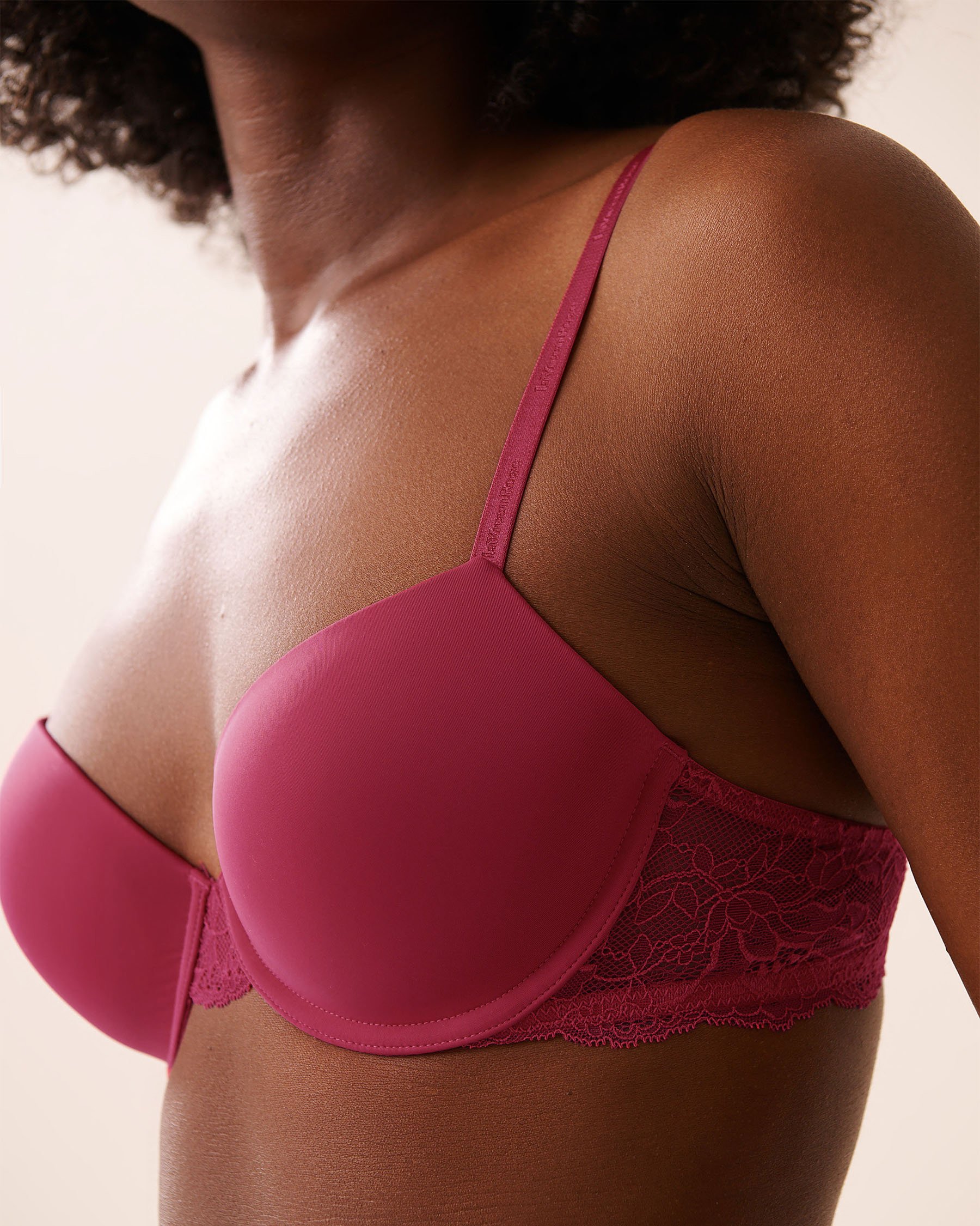 LA VIE EN ROSE Lightly Lined Demi Bra Raspberry Pink 10200508 - View3