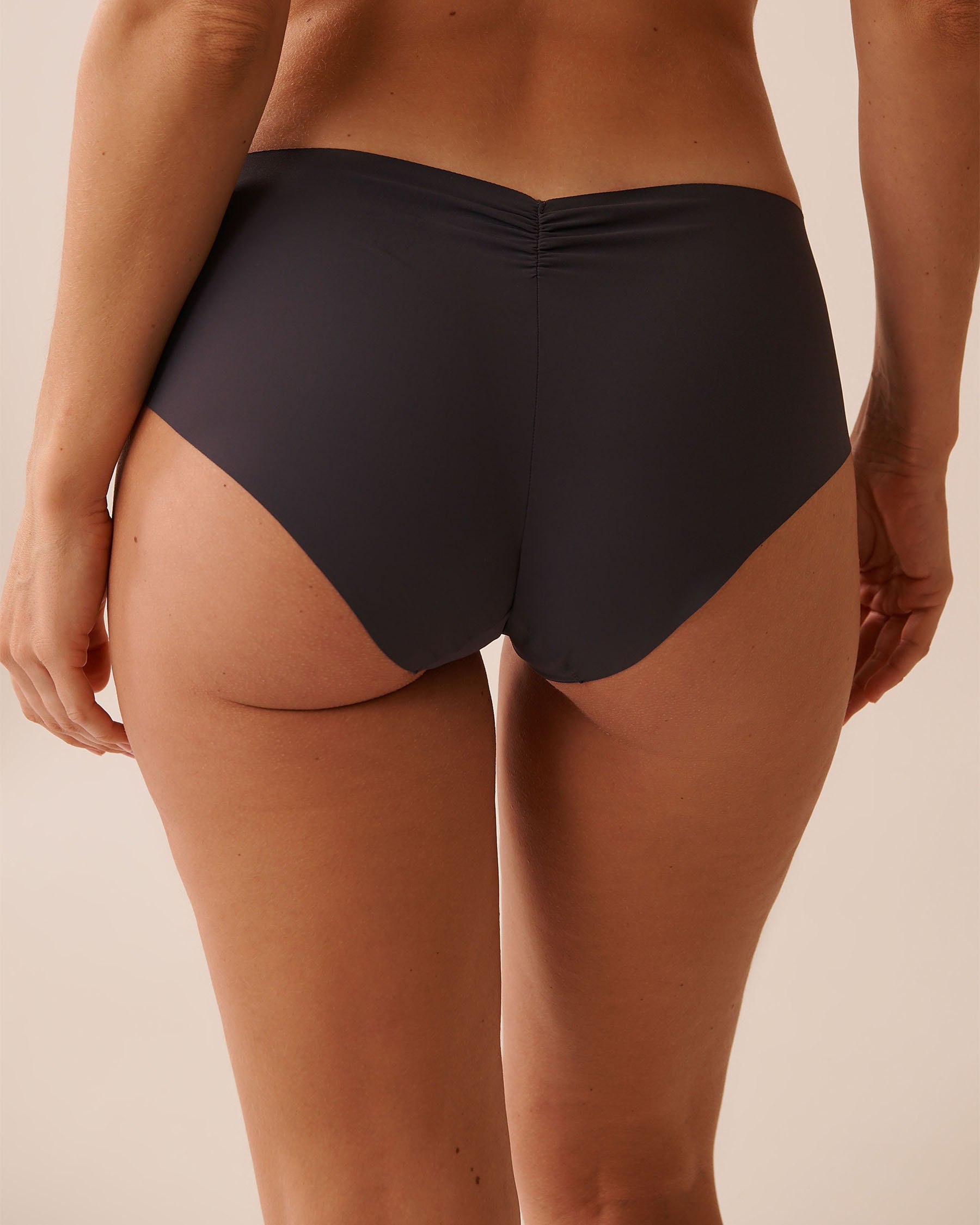 LA VIE EN ROSE Culotte aux hanches microfibre invisible Anthracite 20200681 - View2