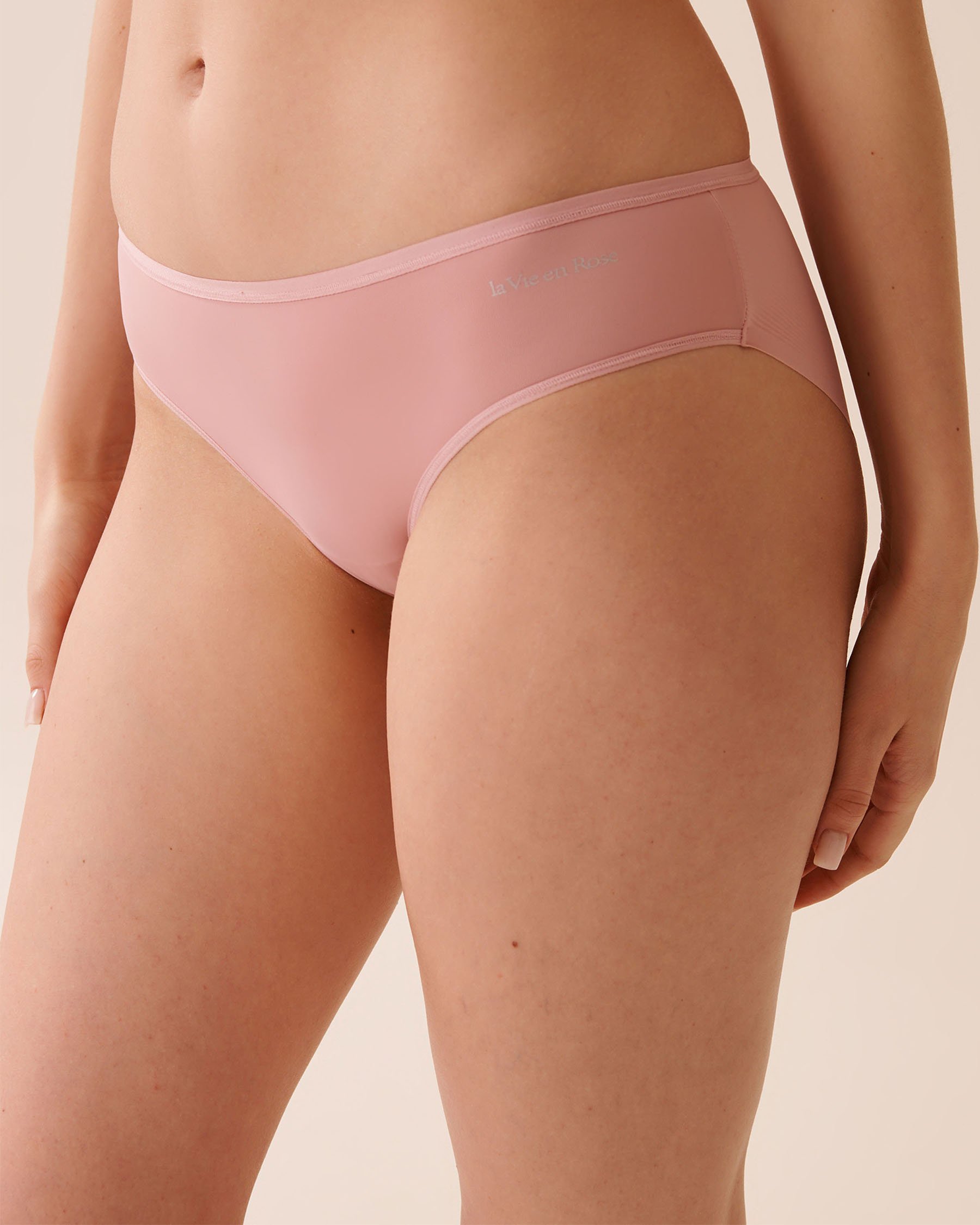 LA VIE EN ROSE Microfiber Sleek Back Bikini Panty Blush Pink 20300431 - View1
