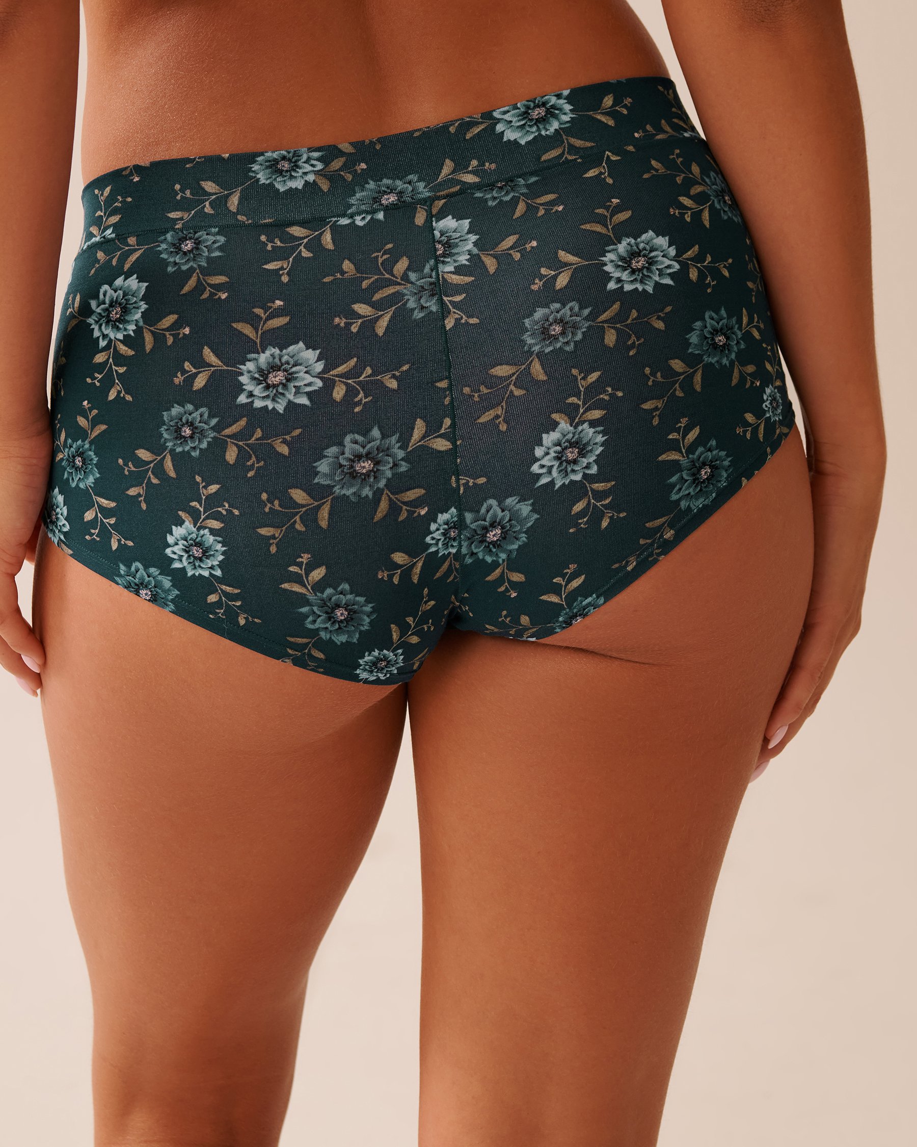 LA VIE EN ROSE Modal High Waist Hiphugger Panty Blue Chrysanthemum 20200695 - View2