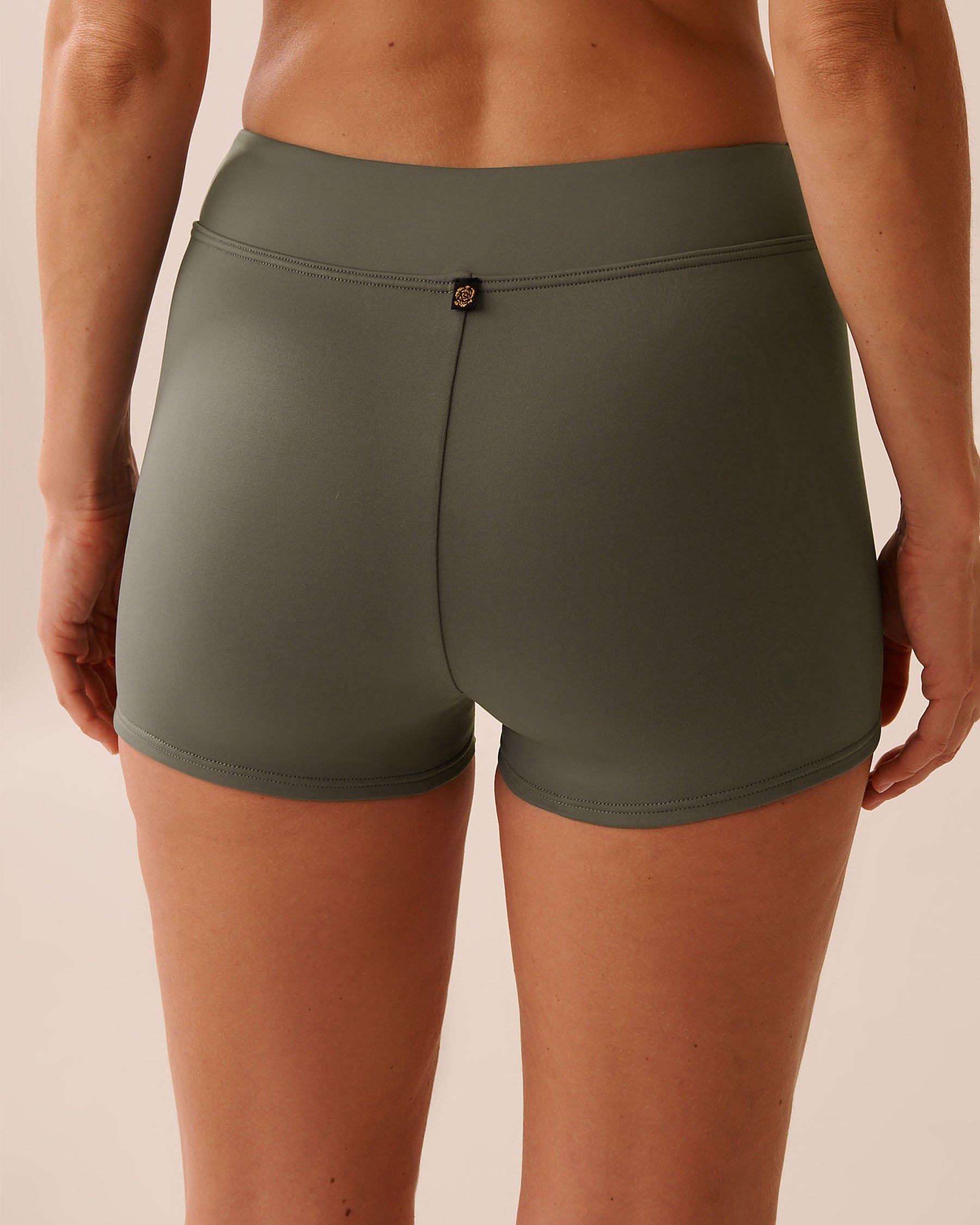 LA VIE EN ROSE AQUA KHAKI GREY Boyleg Bikini Bottom Khaki Grey 70300793 - View2
