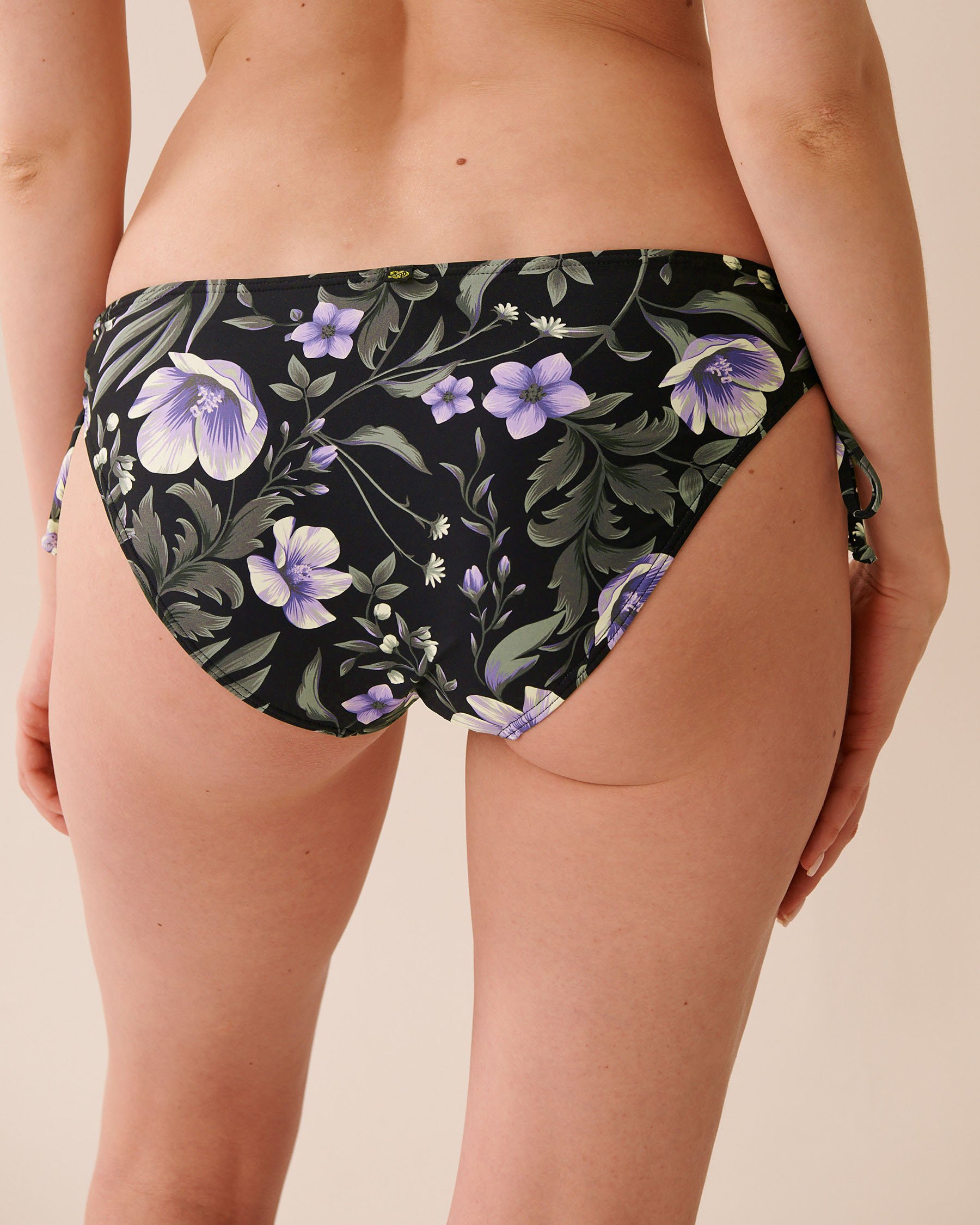 LA VIE EN ROSE AQUA Bas de bikini liens croisés AFTER DARK BLOOMS Fleurs de nuit 70300782 - View2