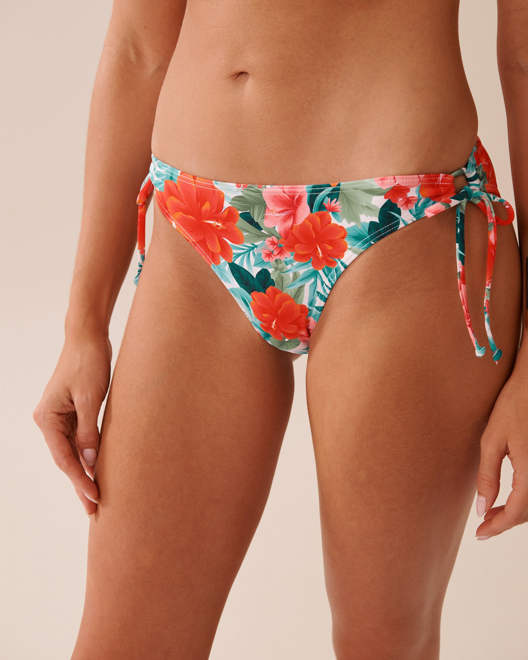 LA VIE EN ROSE AQUA Bas de bikini noué aux hanches ISLAND DREAMS Escale paradisiaque 70300785 - View1