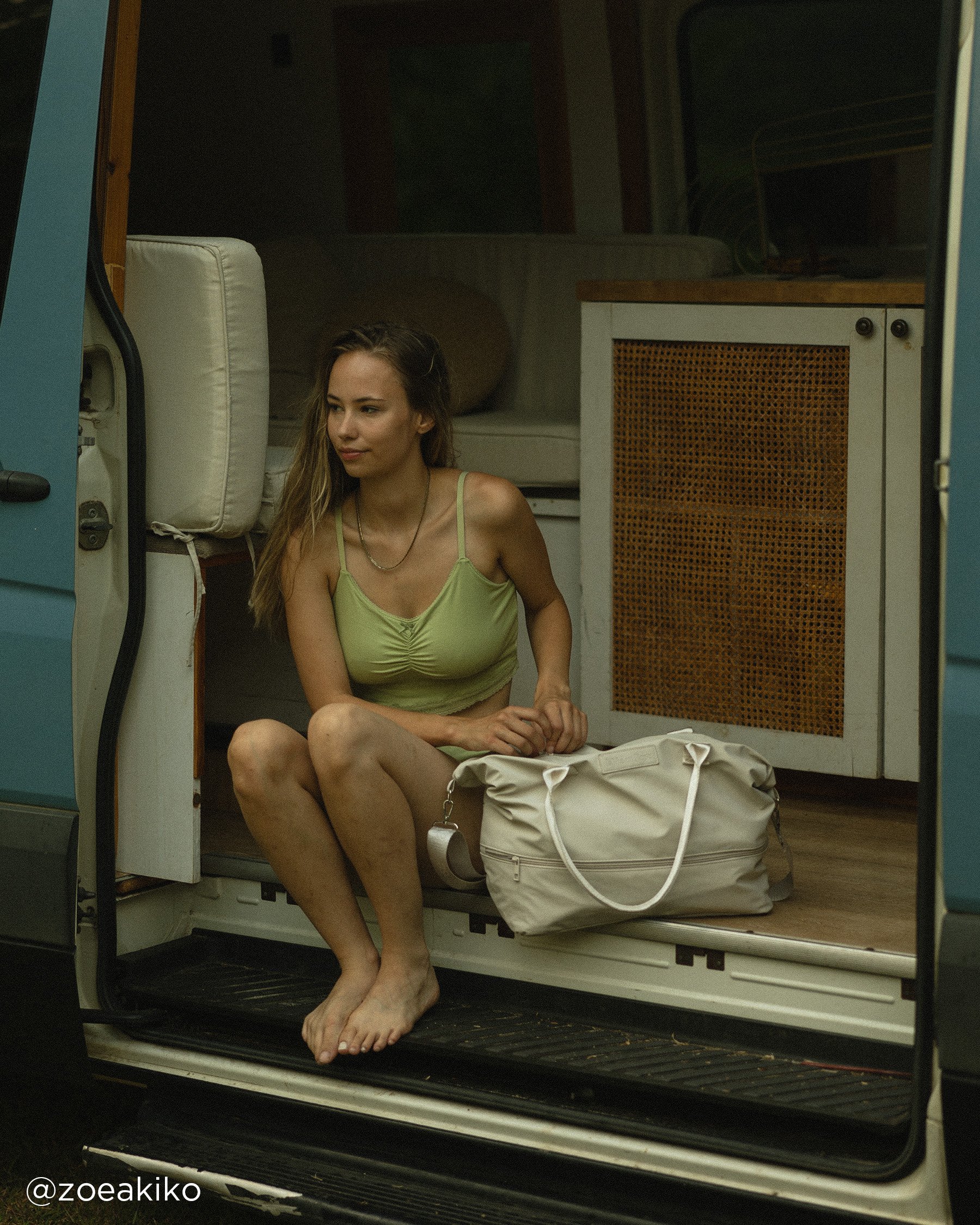 LA VIE EN ROSE Sac de voyage Beige clair 40700395 - Voir7