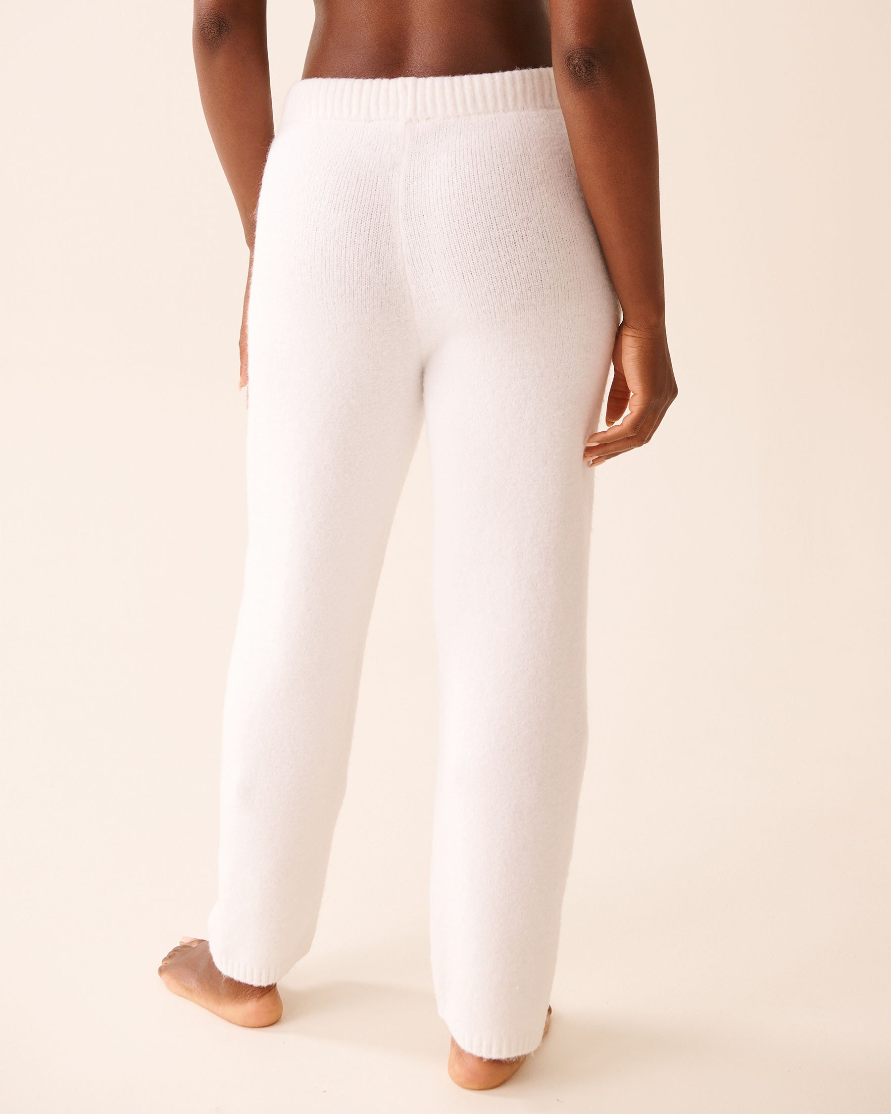 LA VIE EN ROSE Knit Pants White 50200106 - View2