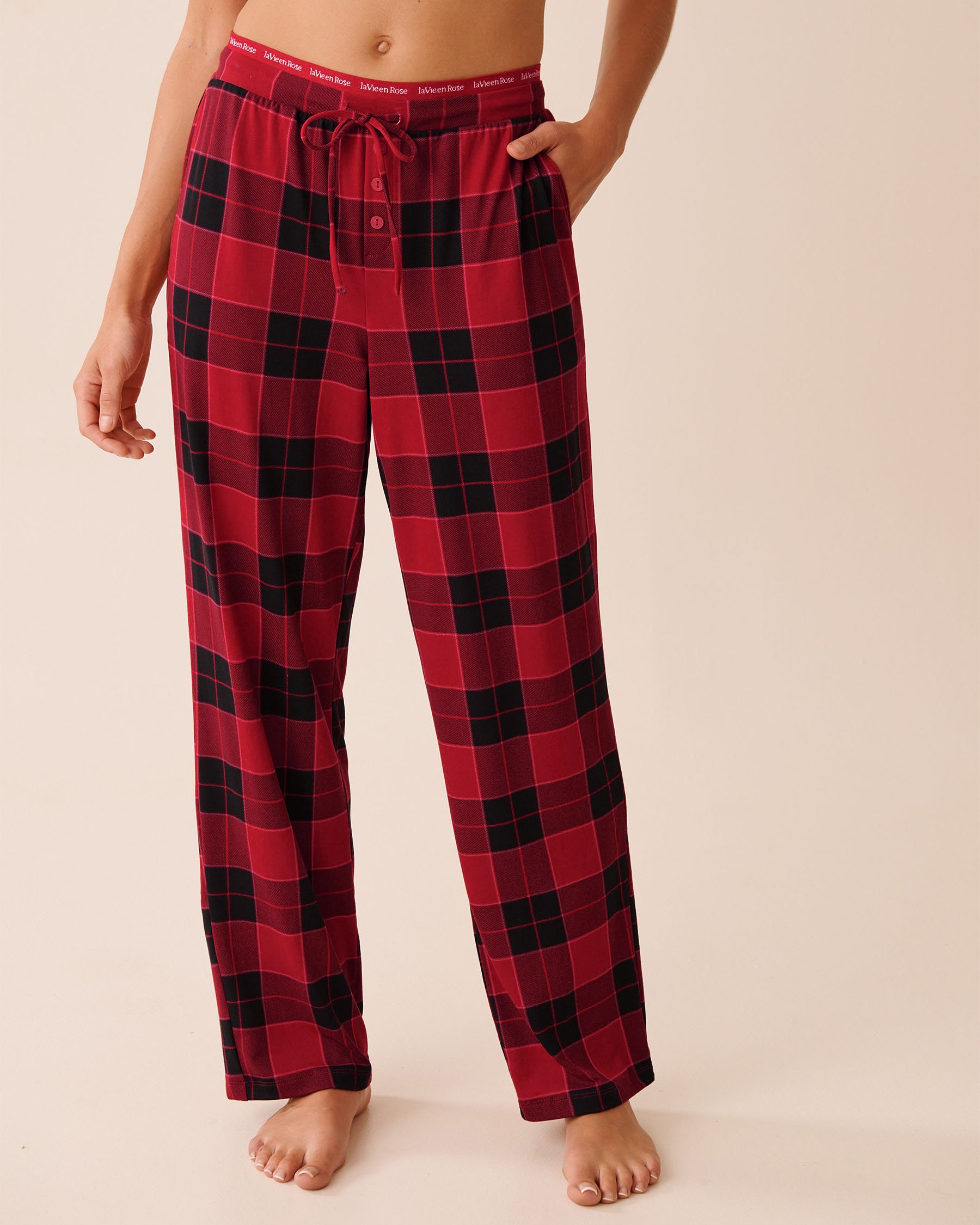 LA VIE EN ROSE Pantalon de pyjama ultra doux carreaux buffalo Carreaux buffalo 40200800 - View1