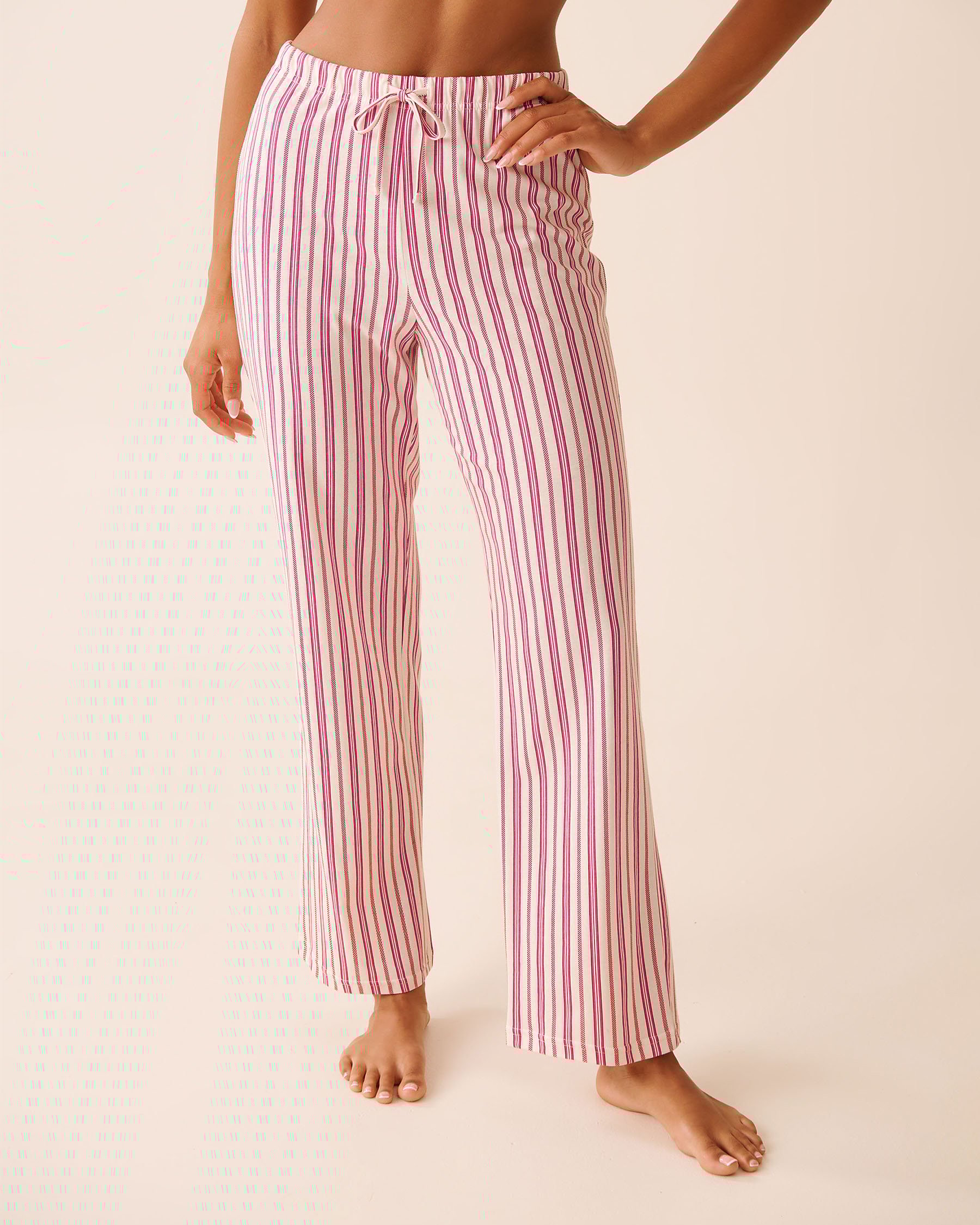 LA VIE EN ROSE Ensemble pyjama en coton imprimé sucre d'orge Bleu/Sucre d'orge 40400087 - Voir4