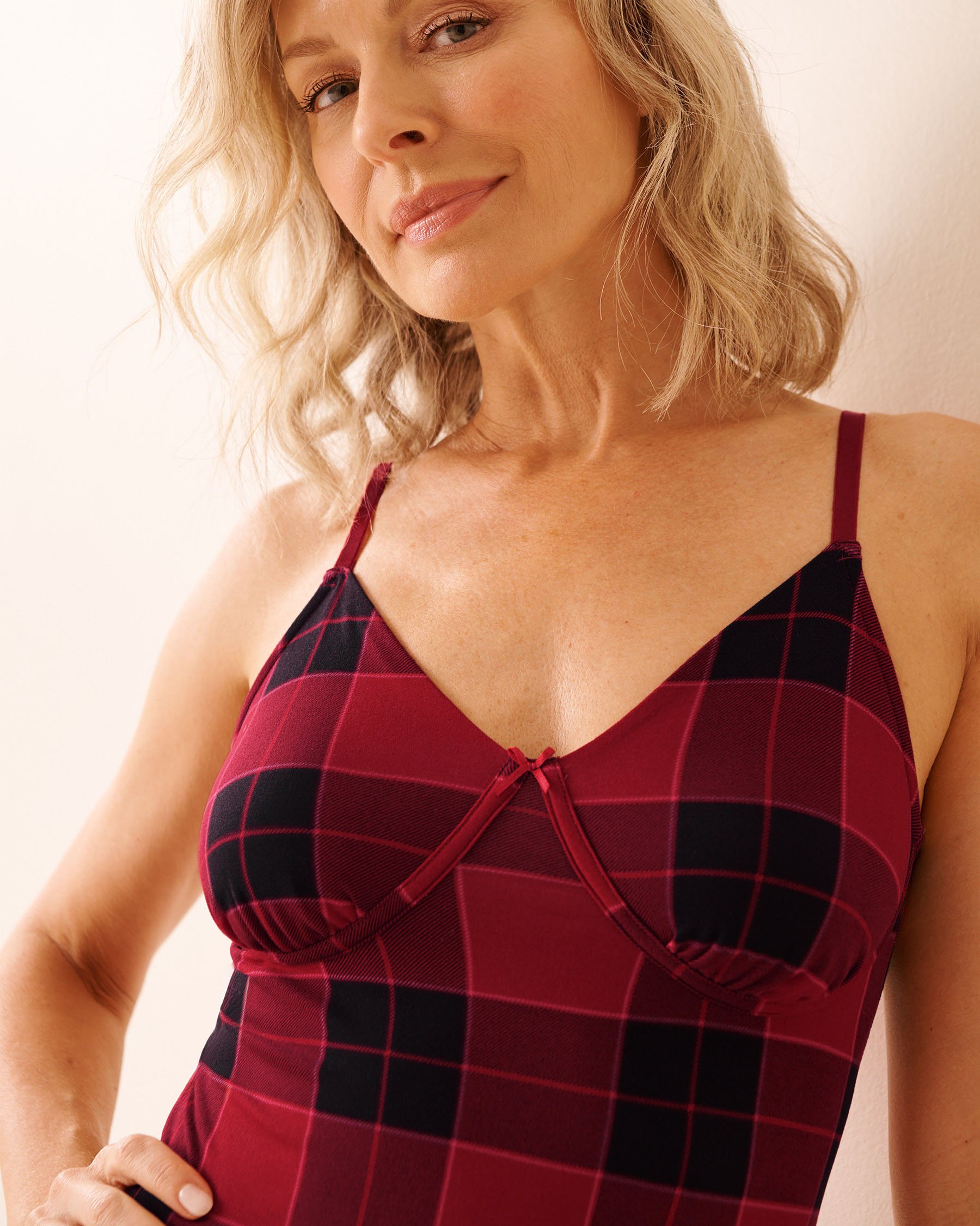 LA VIE EN ROSE Buffalo Plaid Super Soft Nightie Buffalo Plaid 40500460 - View3