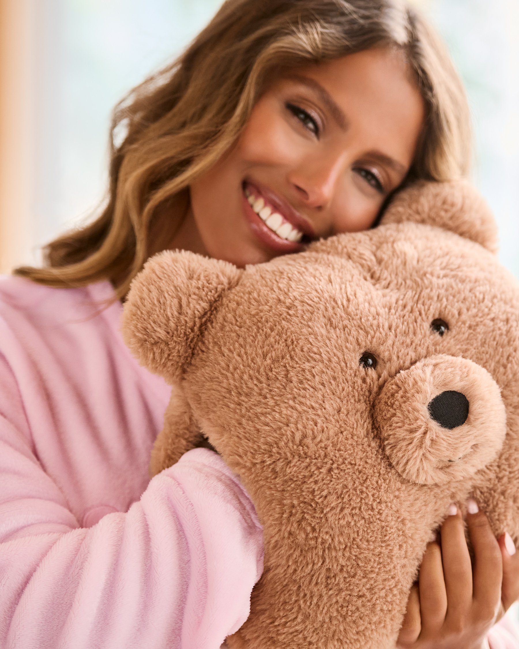 LA VIE EN ROSE Teddy Bear Bean Bag Light Brown 40700427 - View1