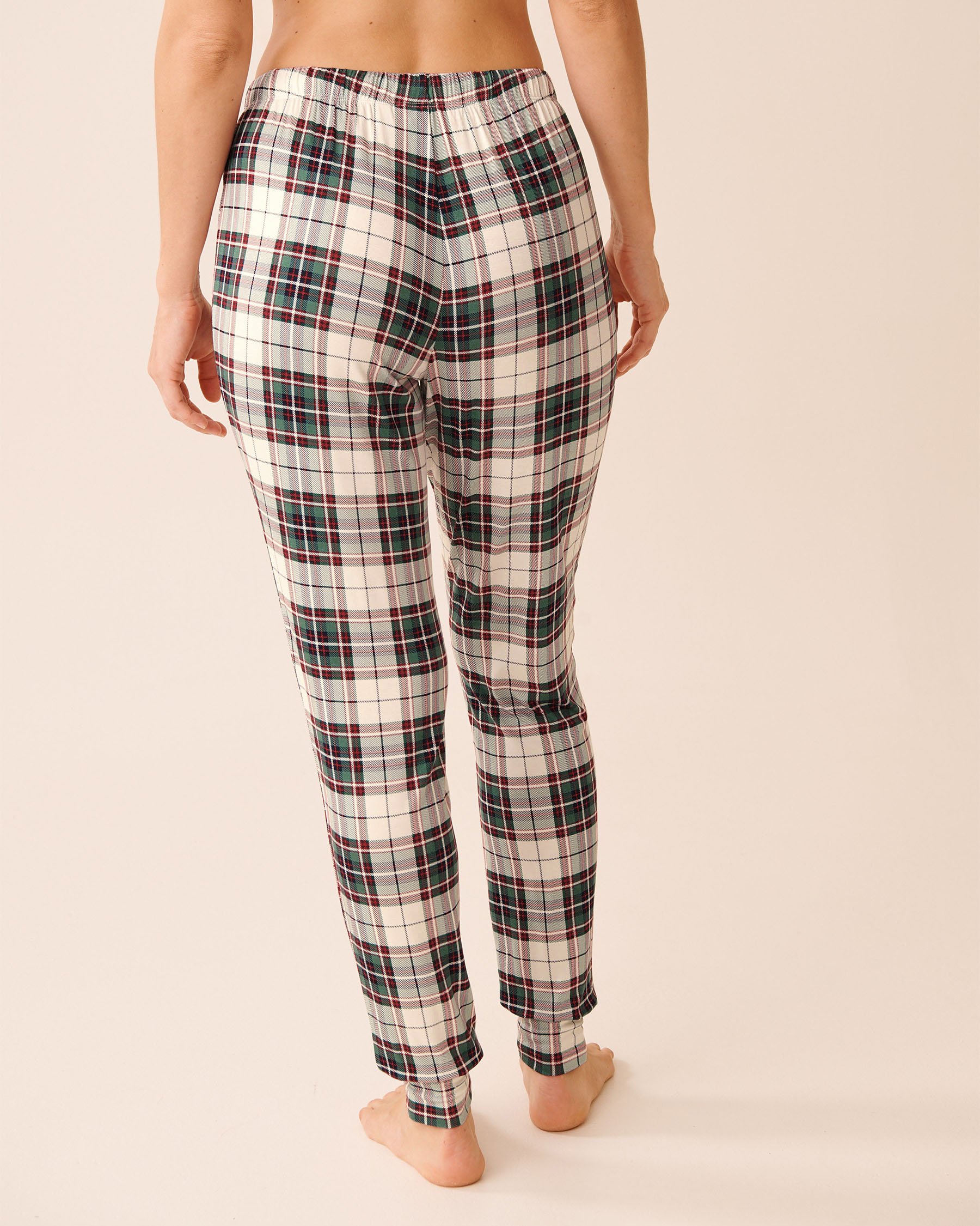 LA VIE EN ROSE Ensemble pyjama manches longues imprimé chien Vert/Chiens 40400088 - Voir4