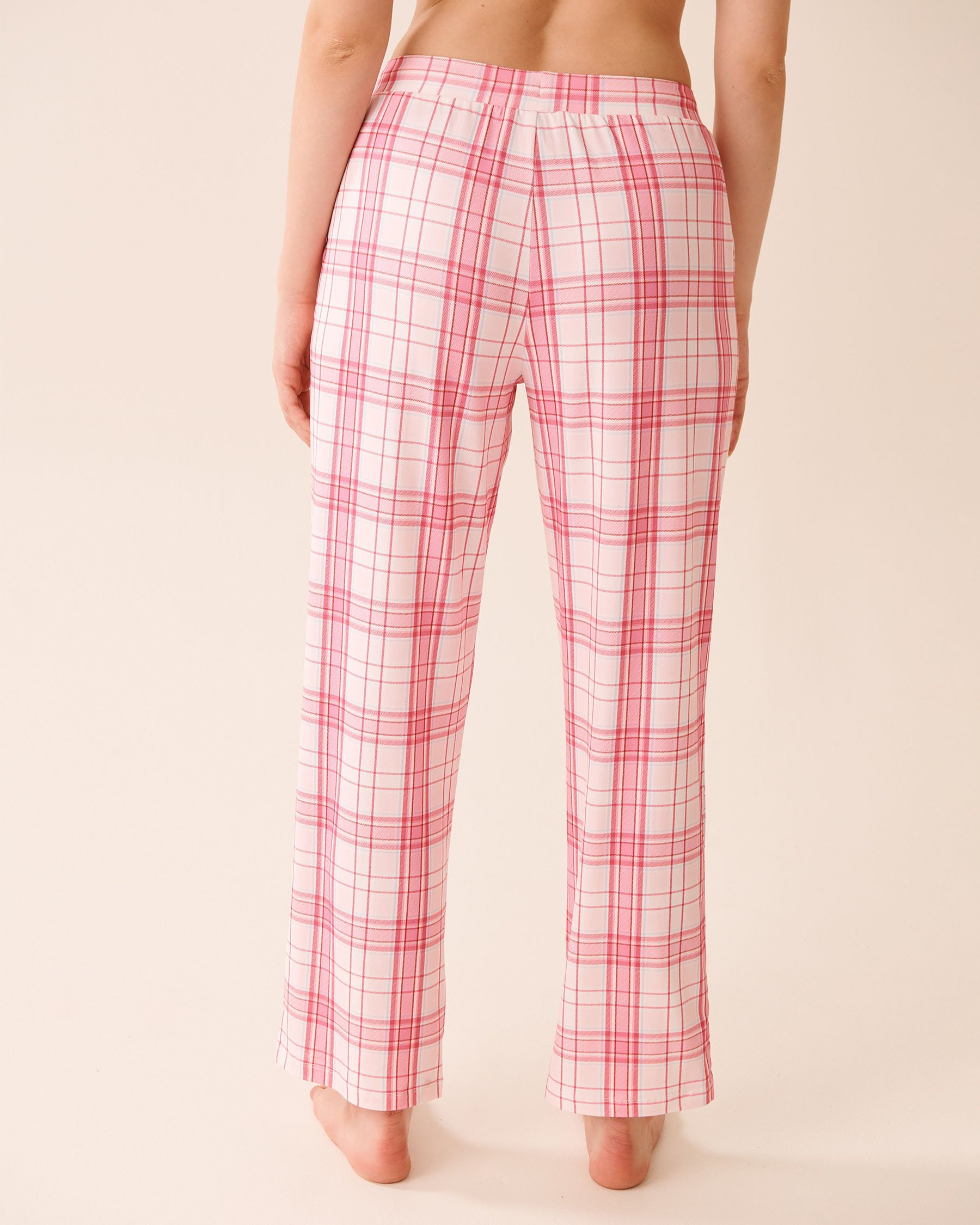 LA VIE EN ROSE Pink Plaid Super Soft Pajama Pants Pink Plaid 40200795 - View2