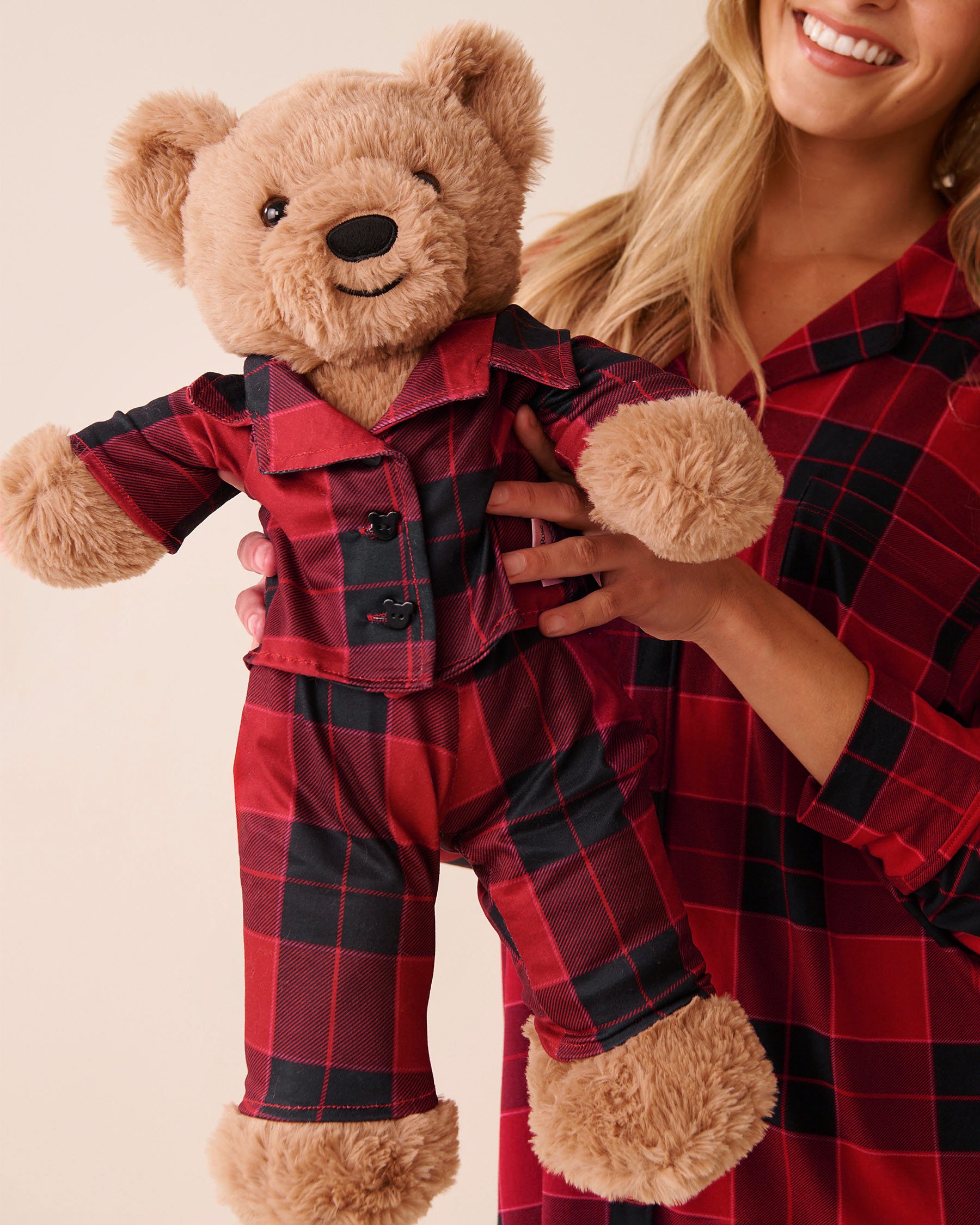 LA VIE EN ROSE Peluche ourson Brun clair 40700435 - View2