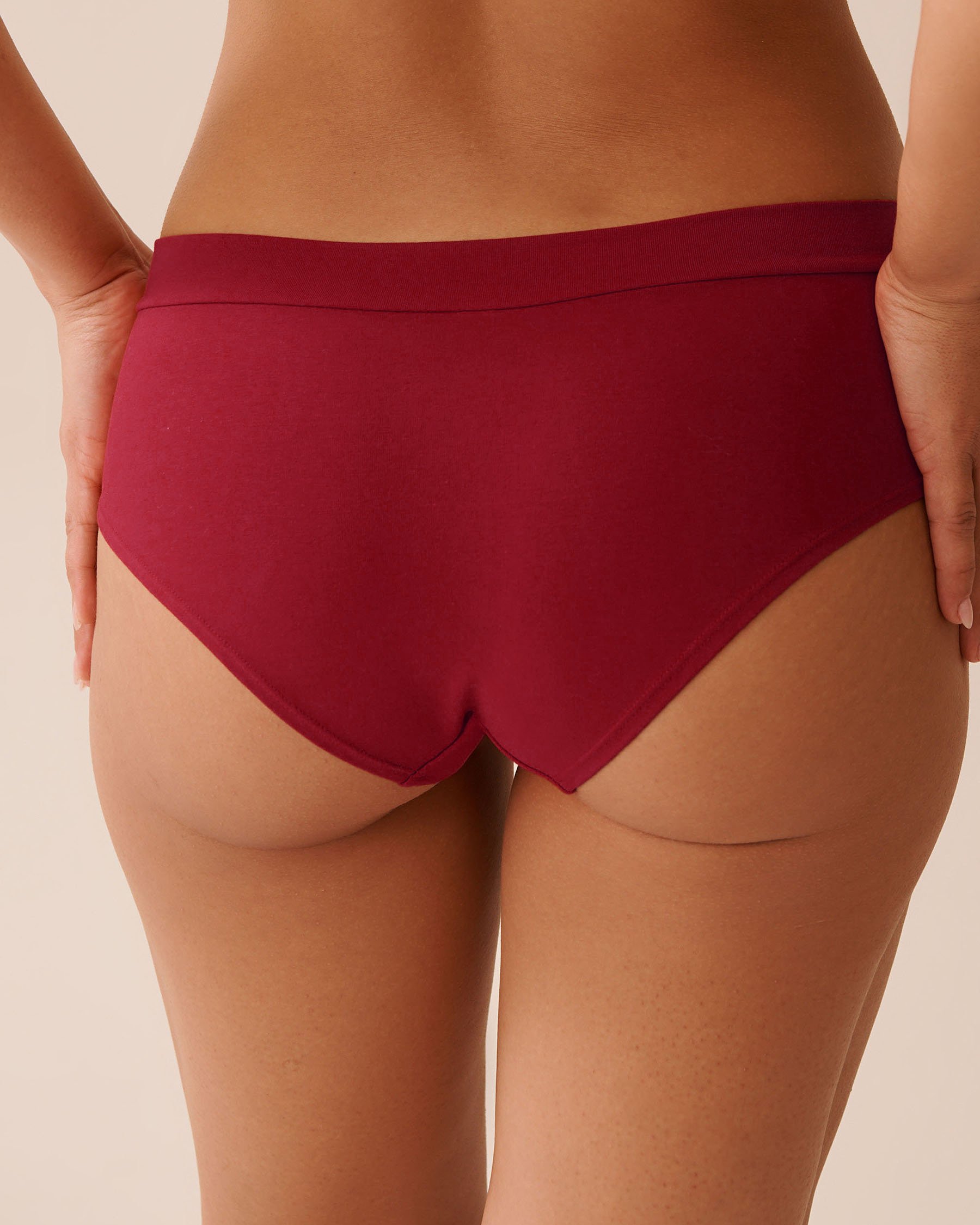 LA VIE EN ROSE Cotton Hiphugger Panty Merry Red 20100666 - View2