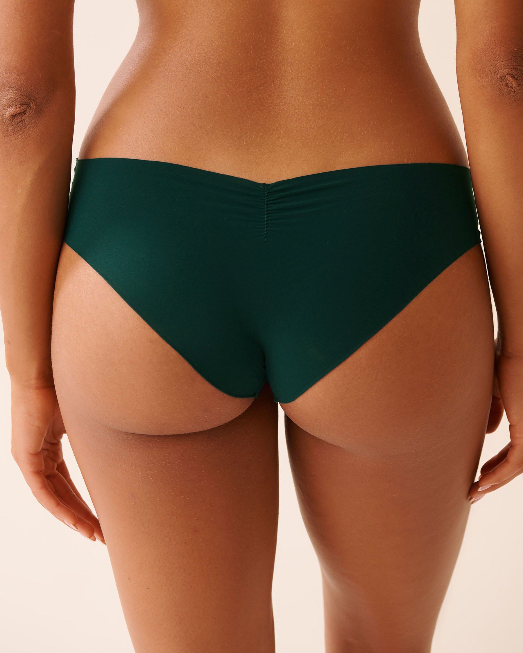 LA VIE EN ROSE Microfiber Invisible Cheeky Panty Fir Green 20200717 - View2