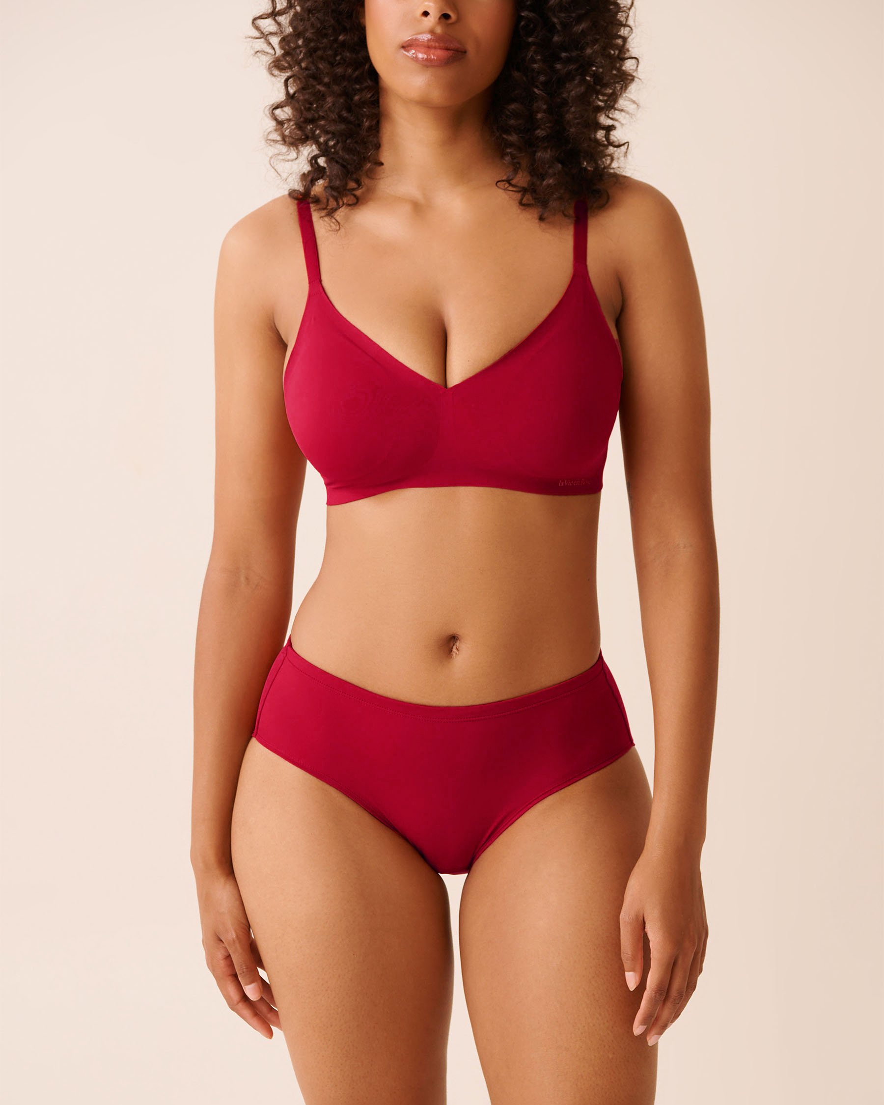 LA VIE EN ROSE Culotte menstruelle coupe aux hanches absorption super Rouge joyeux 20400029 - View1