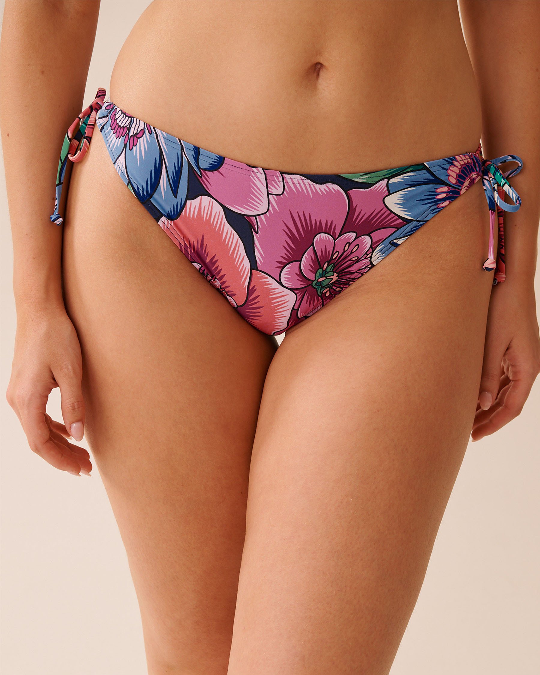 LA VIE EN ROSE AQUA Bas de bikini noué aux hanches FLORAL POP Fleurs pop 70300806 - View1