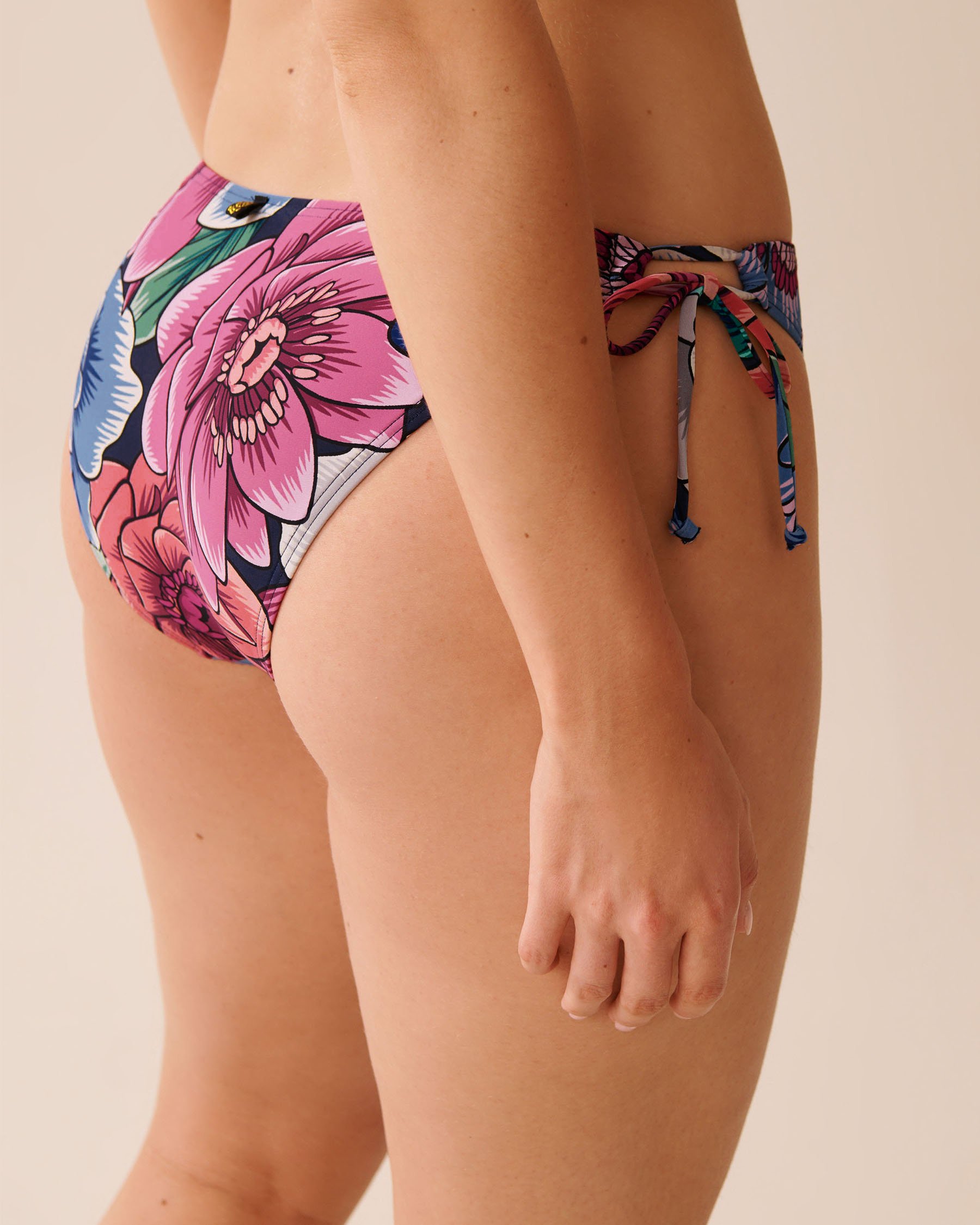 LA VIE EN ROSE AQUA Bas de bikini noué aux hanches FLORAL POP Fleurs pop 70300806 - View2