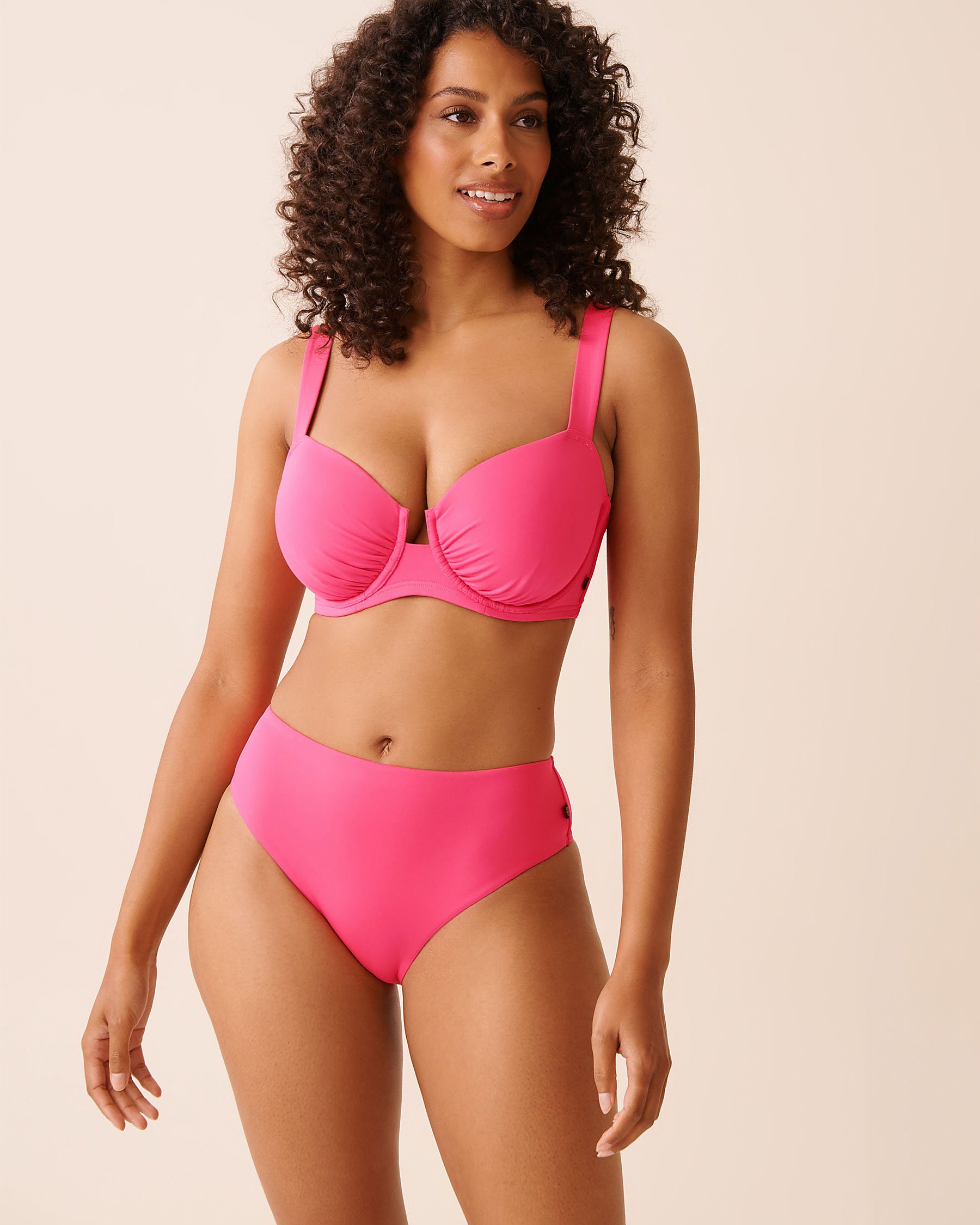 LA VIE EN ROSE AQUA PINK PUNCH D Cup Balconette Bikini Top Pink Punch 70200196 - View1