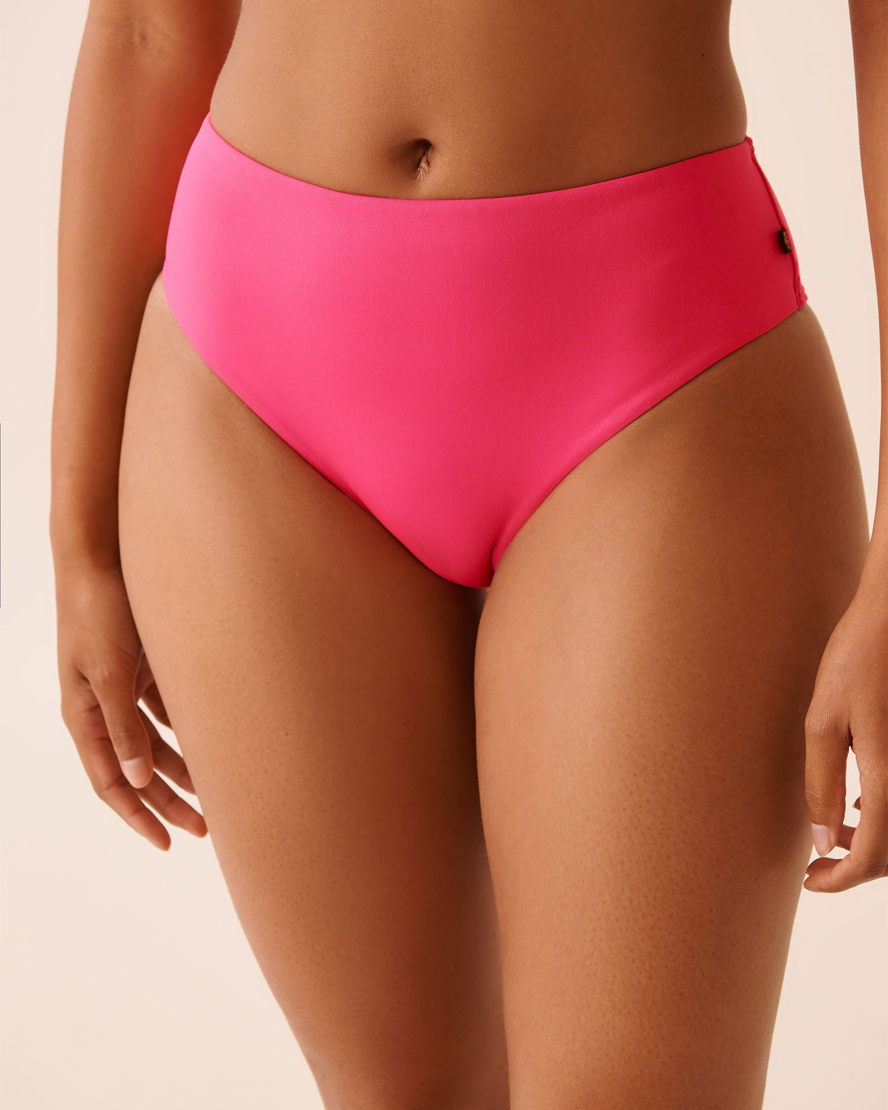 LA VIE EN ROSE AQUA PINK PUNCH Mid Waist Cheeky Bikini Bottom Pink Punch 70300804 - View1