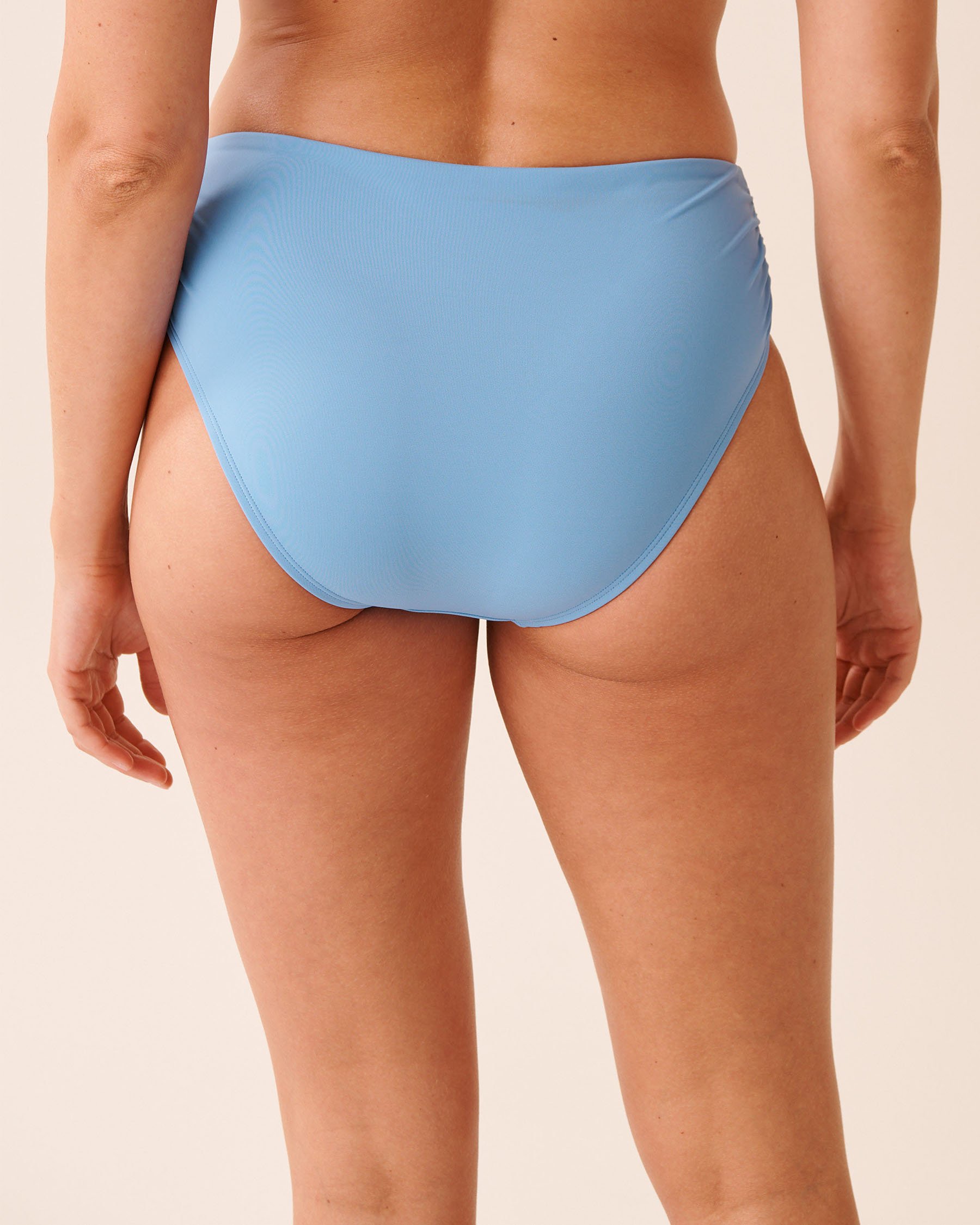 LA VIE EN ROSE AQUA Bas de bikini taille mi-haute SERENE BLUE Bleu tendre 70300801 - View2