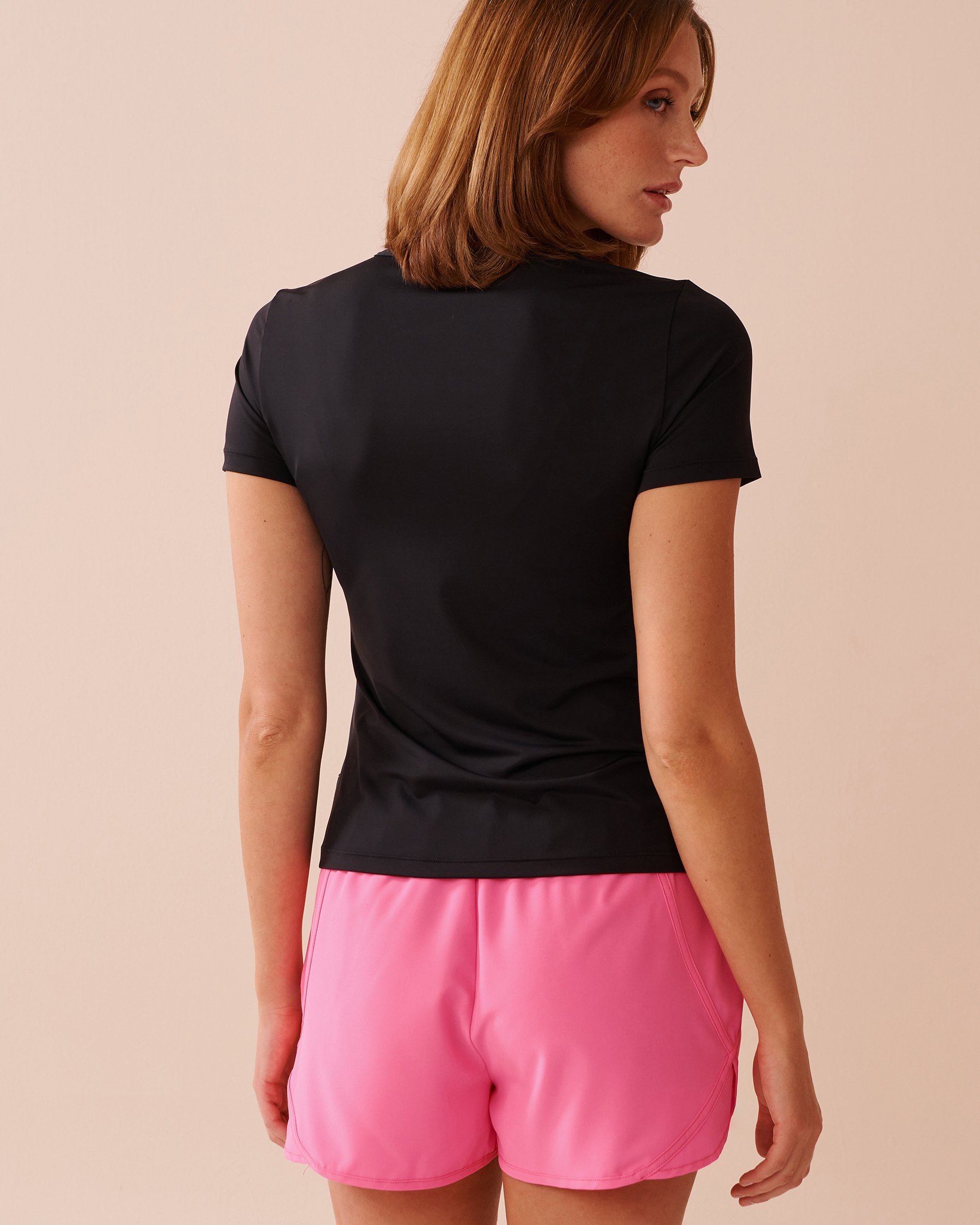 LA VIE EN ROSE AQUA Rashguard manches courtes à fermeture éclair Noir 80100027 - Voir2