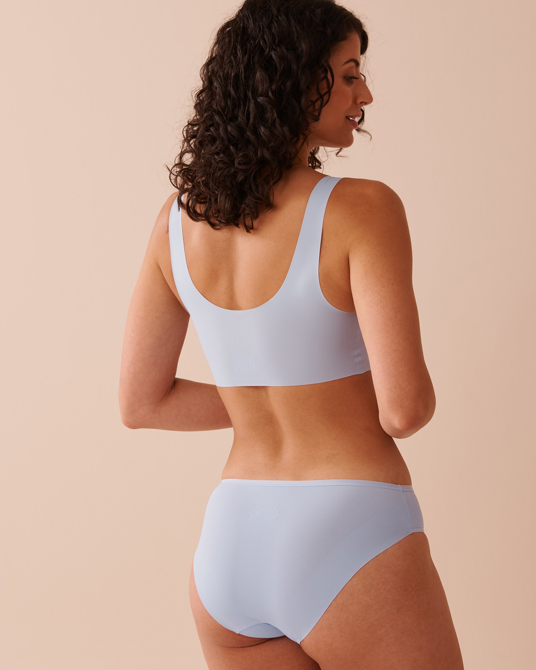 LA VIE EN ROSE Cami lounge push-up Bleu poudré 10300179 - Voir2