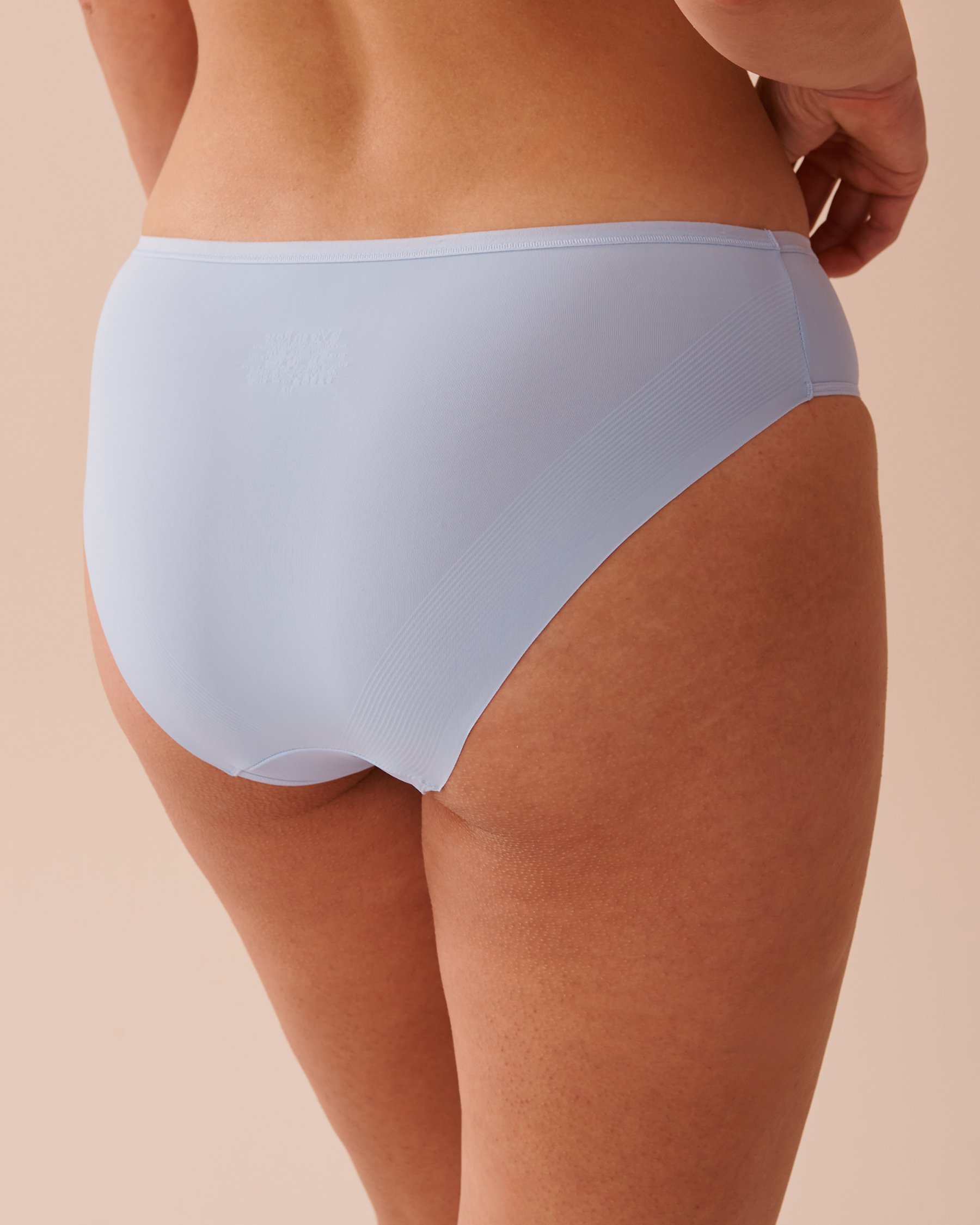 LA VIE EN ROSE Microfiber Sleek Back Bikini Panty Powder Blue 20300373 - View2