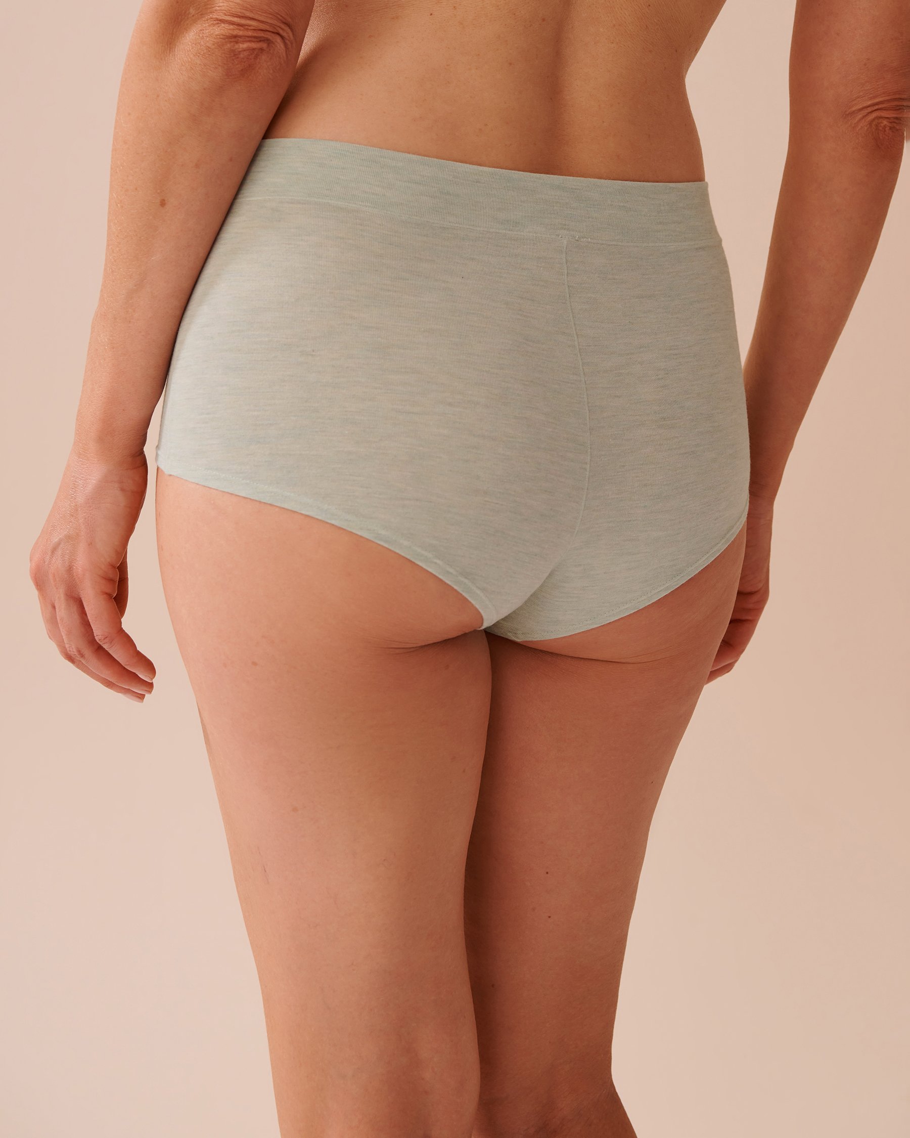 LA VIE EN ROSE Modal High Waist Hiphugger Panty Frosty Green 20200581 - View2