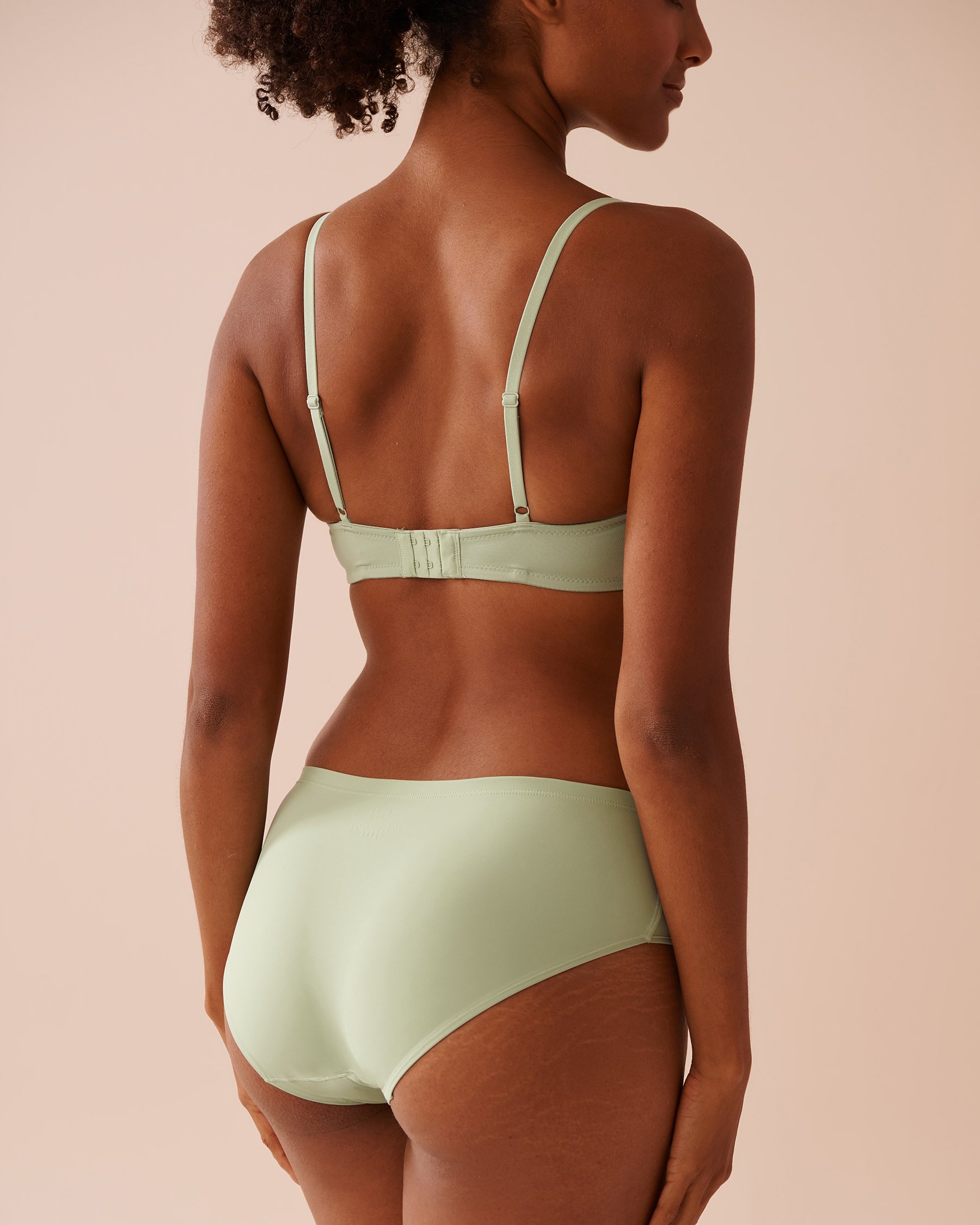 LA VIE EN ROSE Culotte menstruelle coupe aux hanches absorption super Vert glacé 20400015 - View2