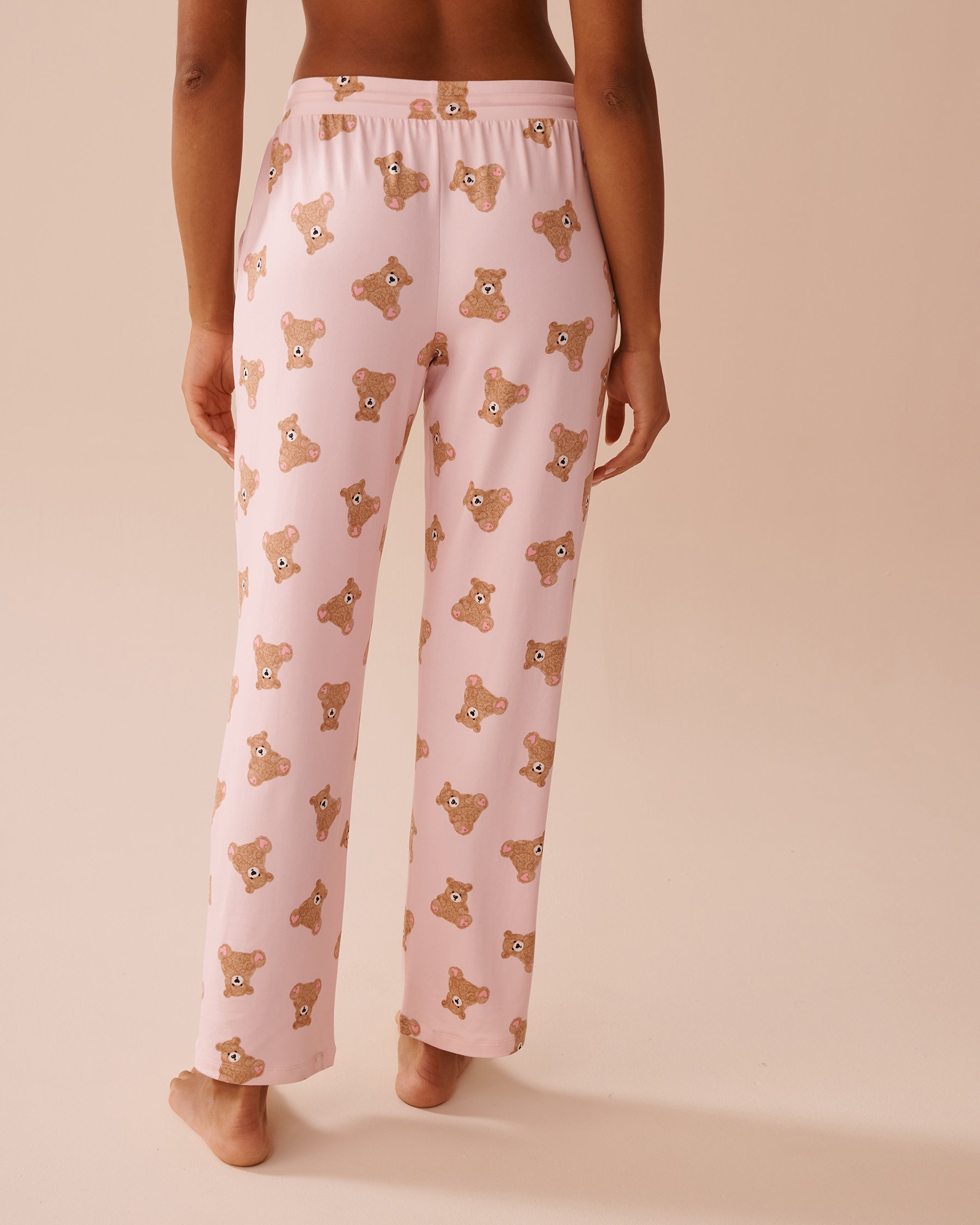 LA VIE EN ROSE Teddy Bear Super Soft Pajama Pants Pink/Teddy Bears 40200677 - View2