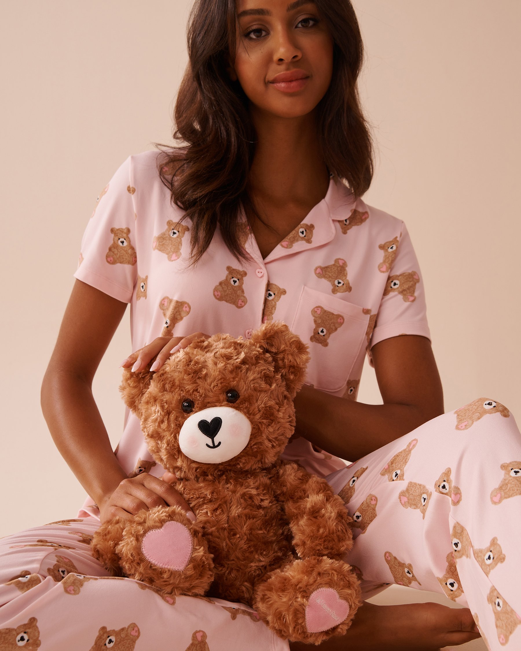 LA VIE EN ROSE Stuffed Teddy Bear Camel 40700373 - View4