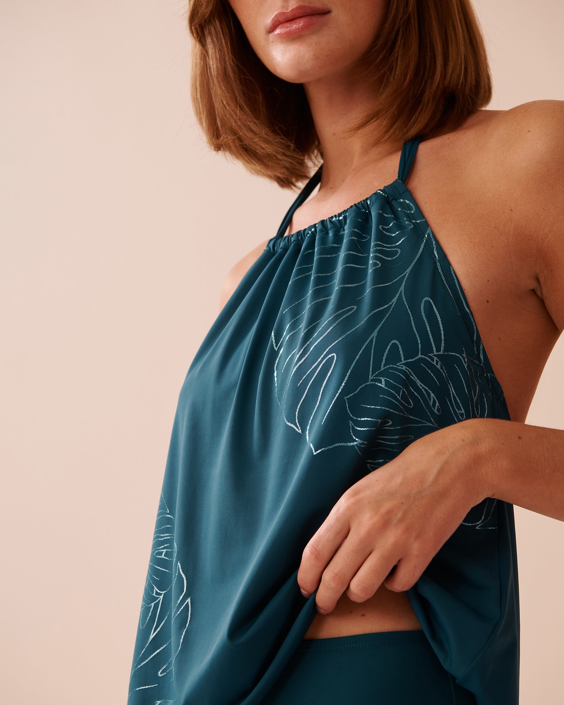 LA VIE EN ROSE AQUA Haut tankini licou MONSTERA Monstera 70100695 - Voir3