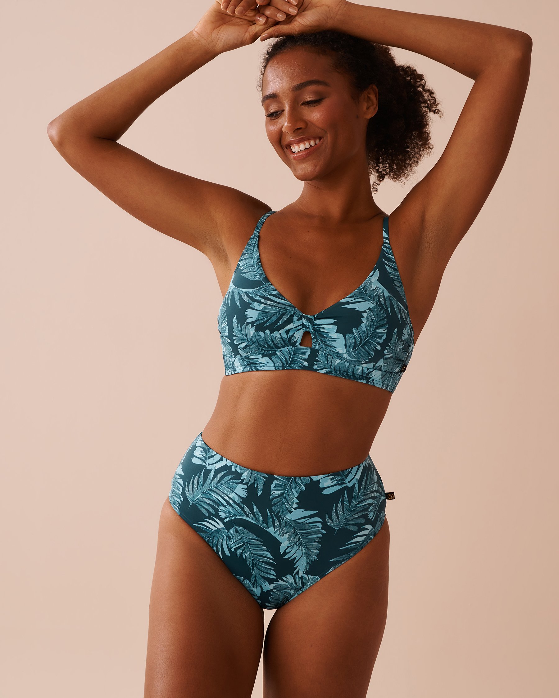 LA VIE EN ROSE AQUA Haut de bikini bralette triangle OCEAN OASIS Oasis océanique 70100702 - Voir1