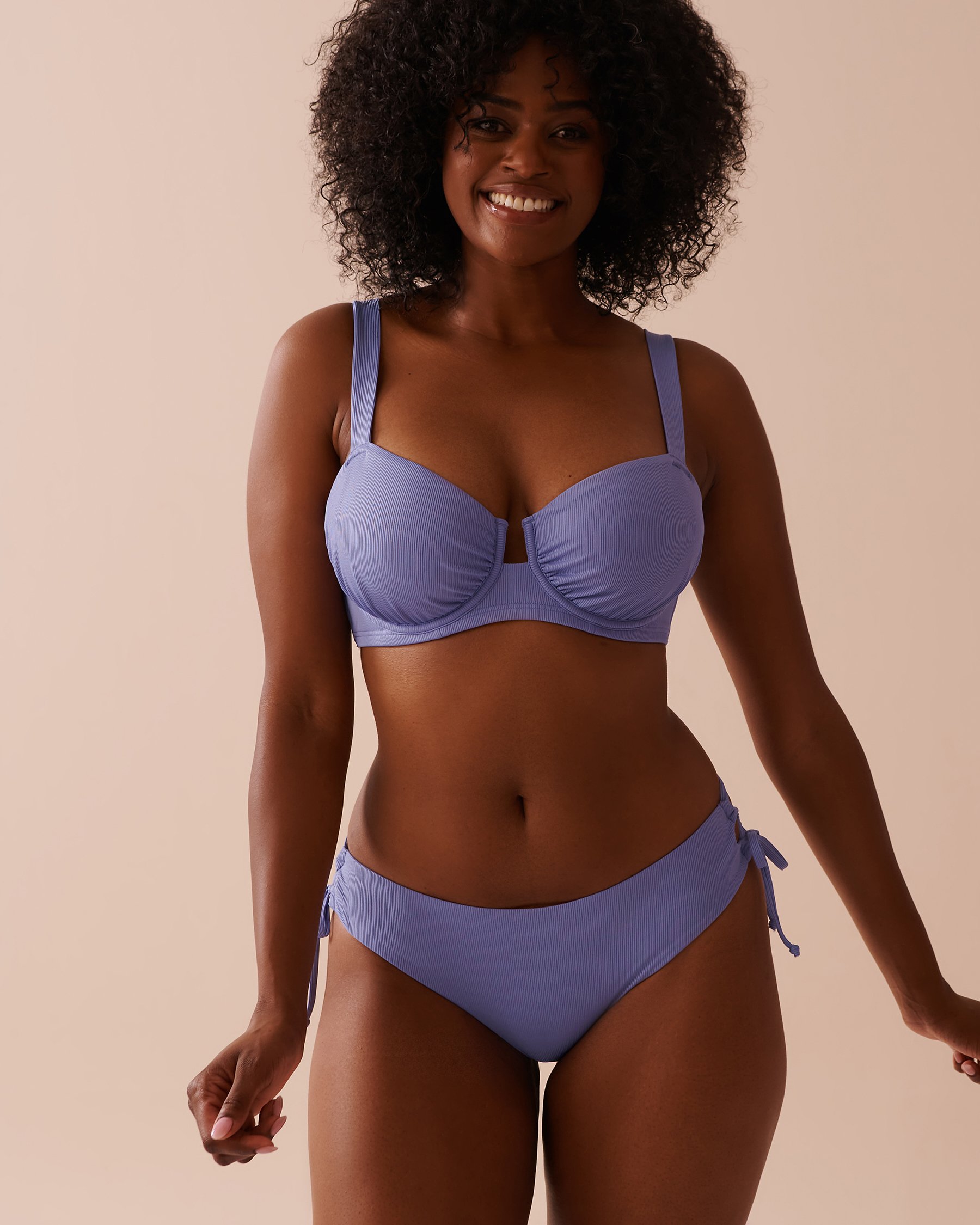 LA VIE EN ROSE AQUA Haut de bikini balconnet bonnet D en fibres recyclées PERIWINKLE Pervenche 70200153 - Voir1