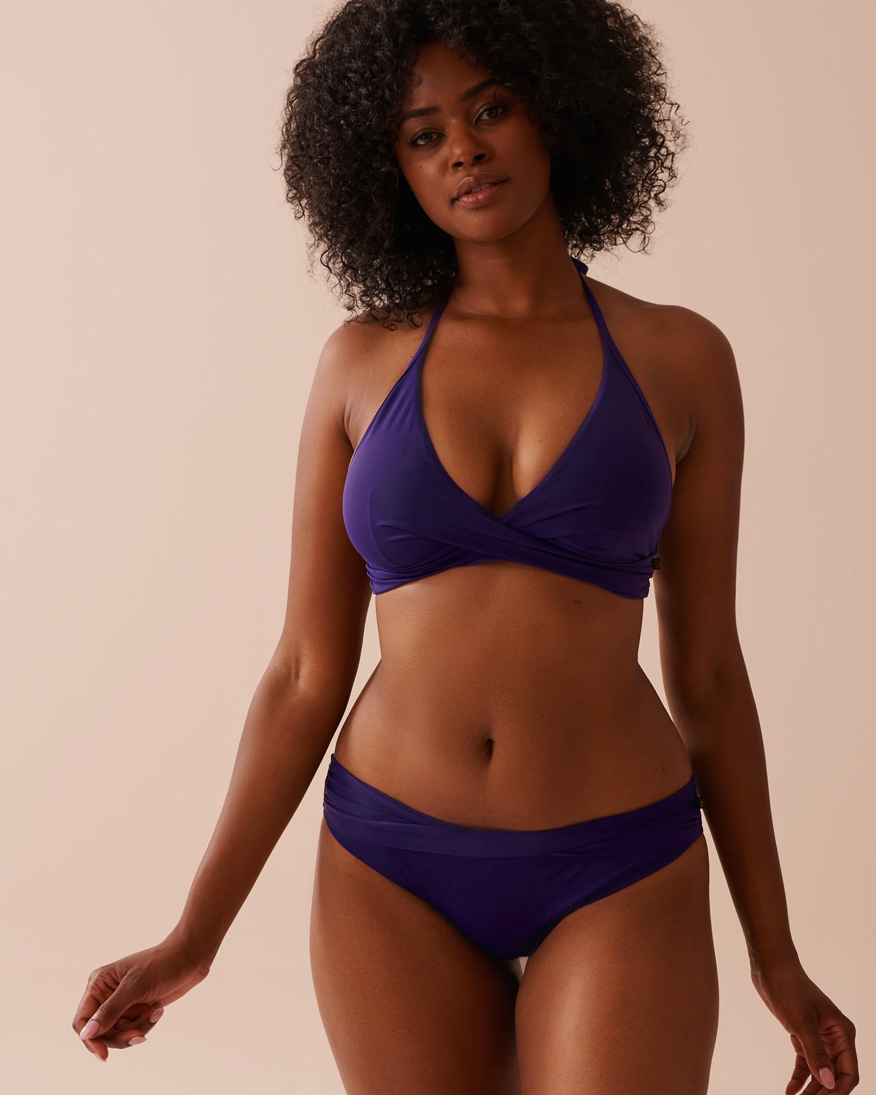 LA VIE EN ROSE AQUA INDIGO Brazilian Bikini Bottom Indigo 70300641 - View3