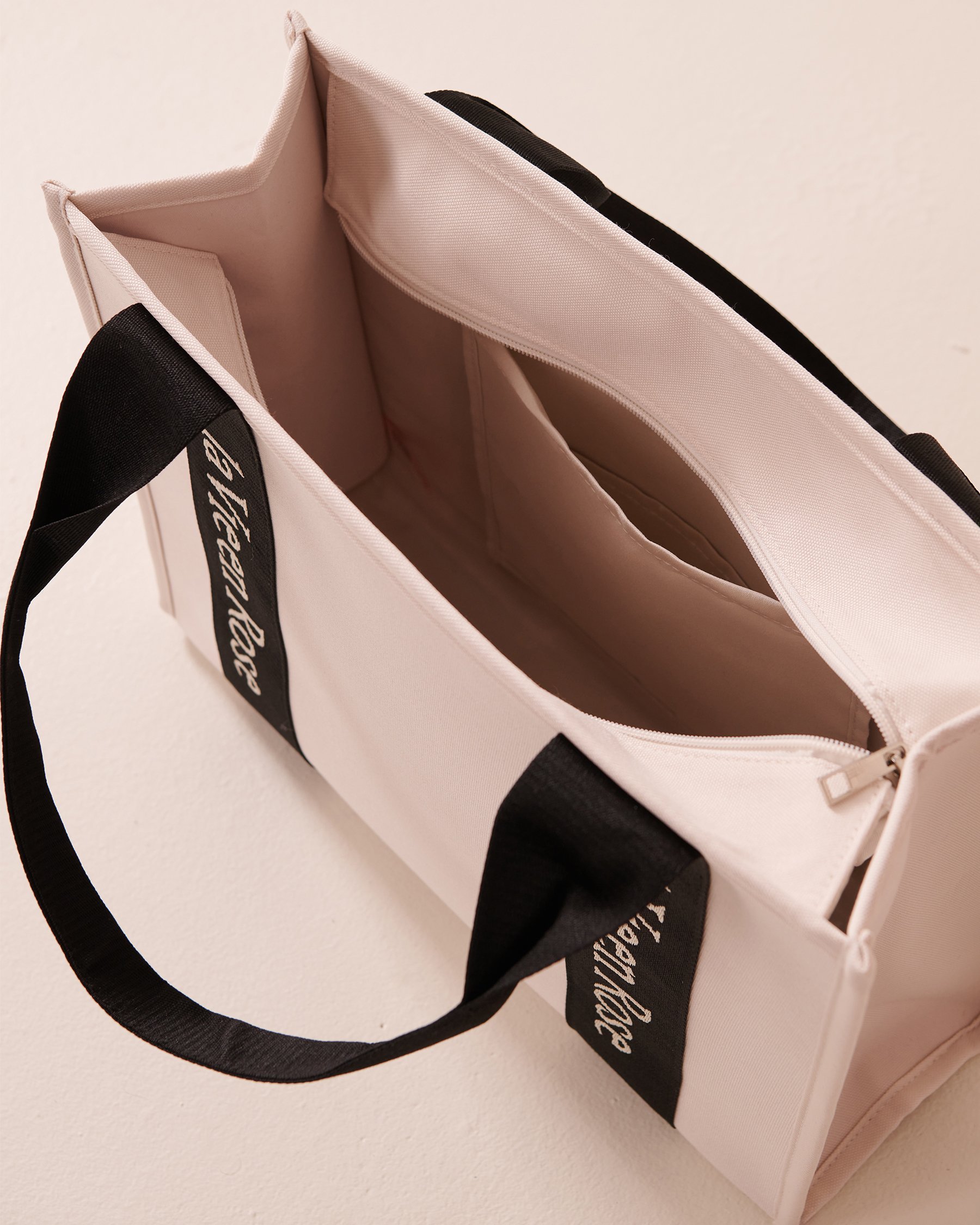 LA VIE EN ROSE Sac fourre-tout en toile robuste Beige clair 40700376 - View2