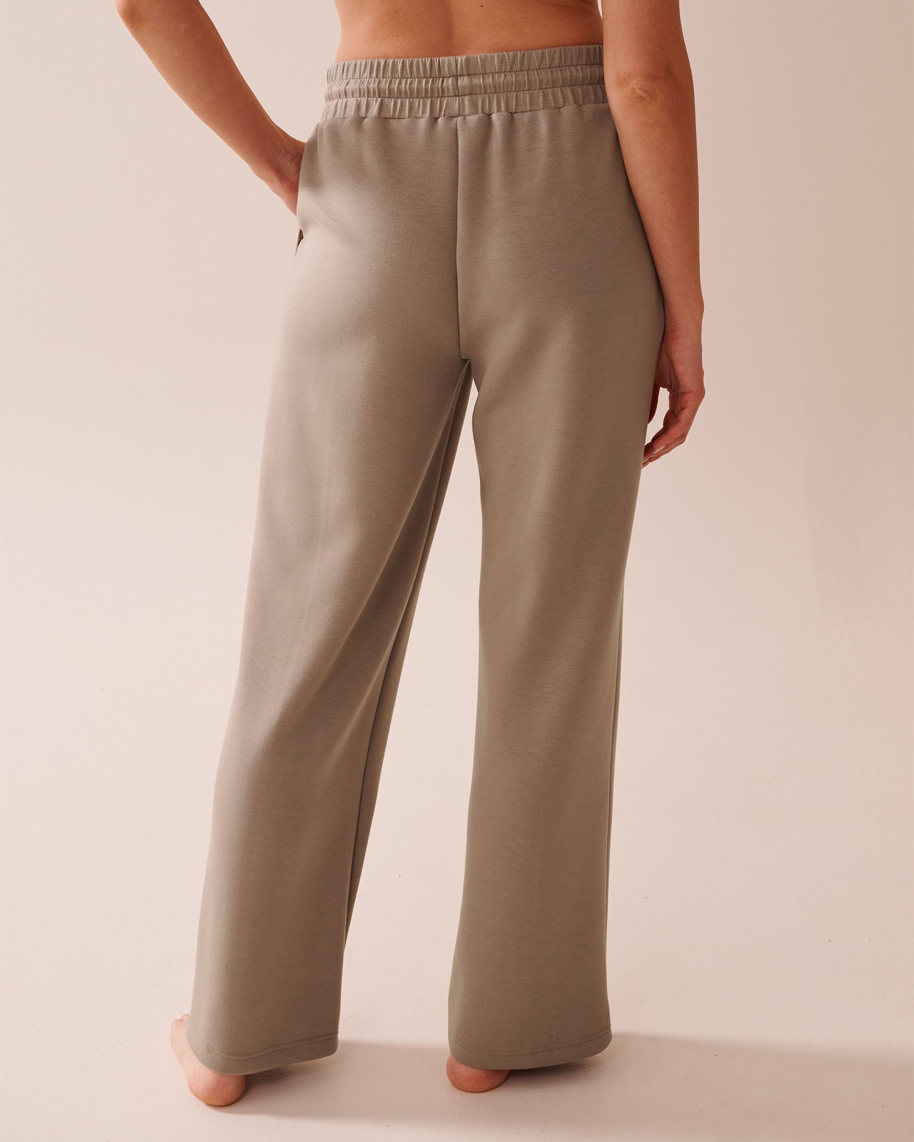 LA VIE EN ROSE Pantalon à jambe large Brun 50200087 - Voir2