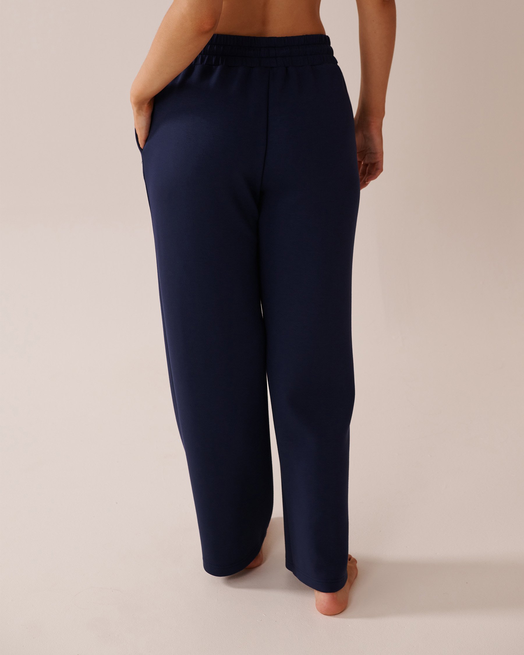 LA VIE EN ROSE Pantalon à jambe large Bleu marine 50200087 - Voir2