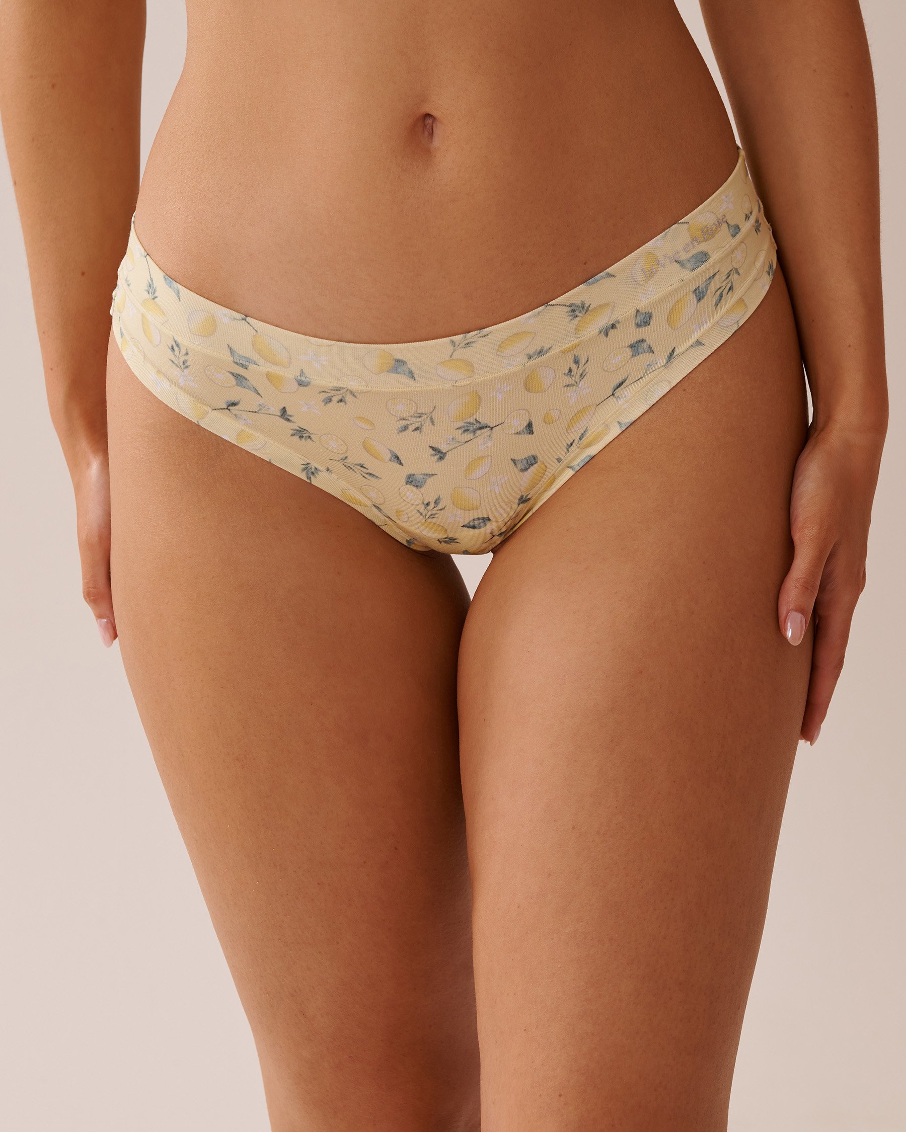 LA VIE EN ROSE Modal Thong Panty Yellow/Lemon 20200596 - View3