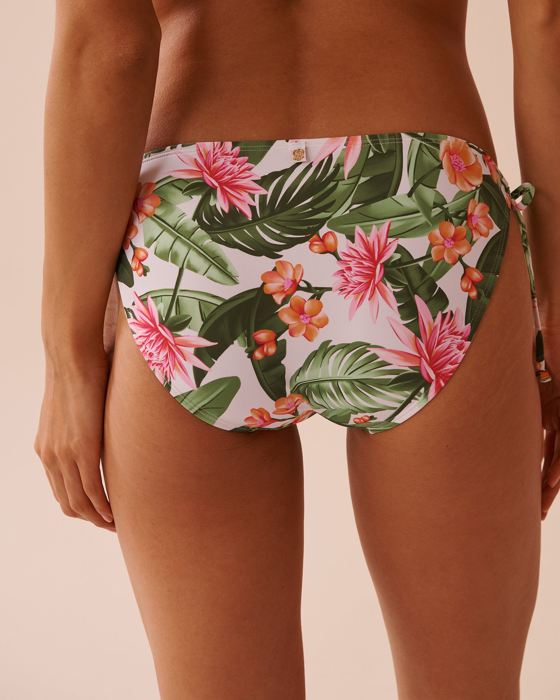 LA VIE EN ROSE AQUA Bas de bikini noué aux hanches WATER LILY Nénuphar tropical 70300673 - Voir2
