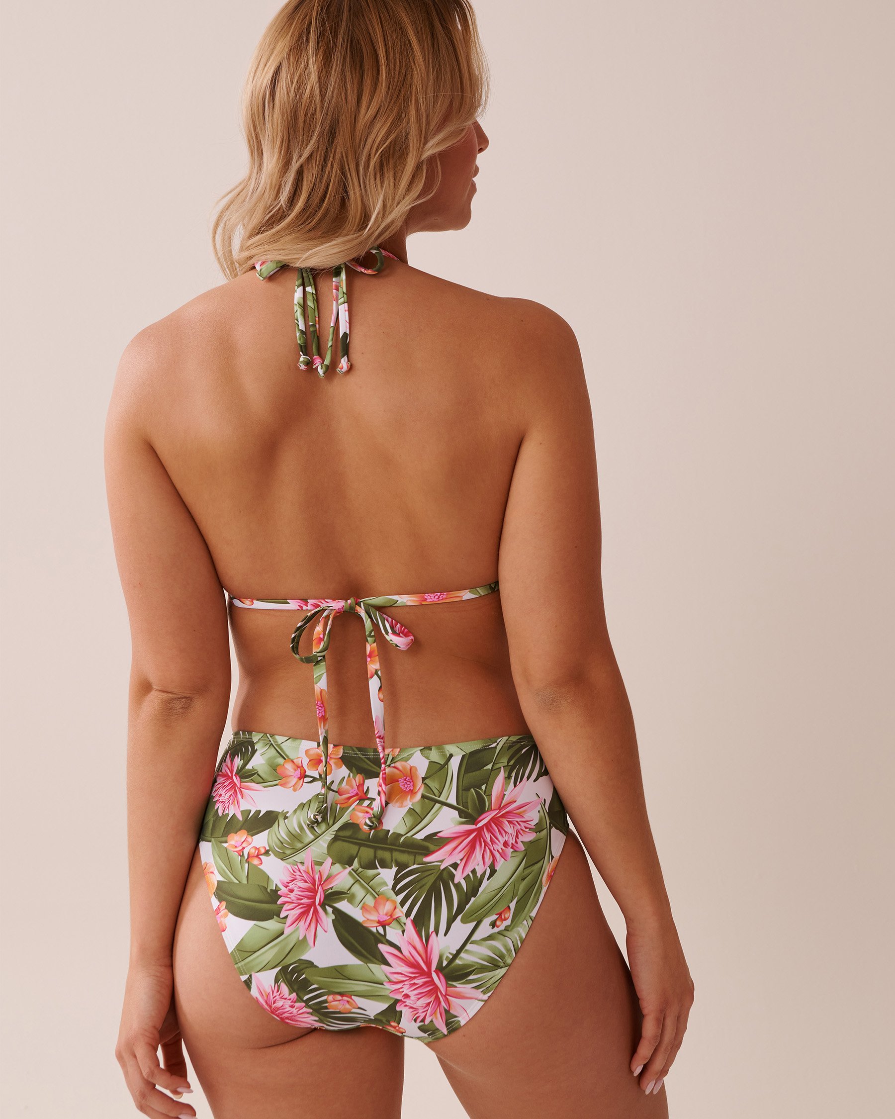 LA VIE EN ROSE AQUA Haut de bikini triangle WATER LILY Nénuphar tropical 70100726 - View2