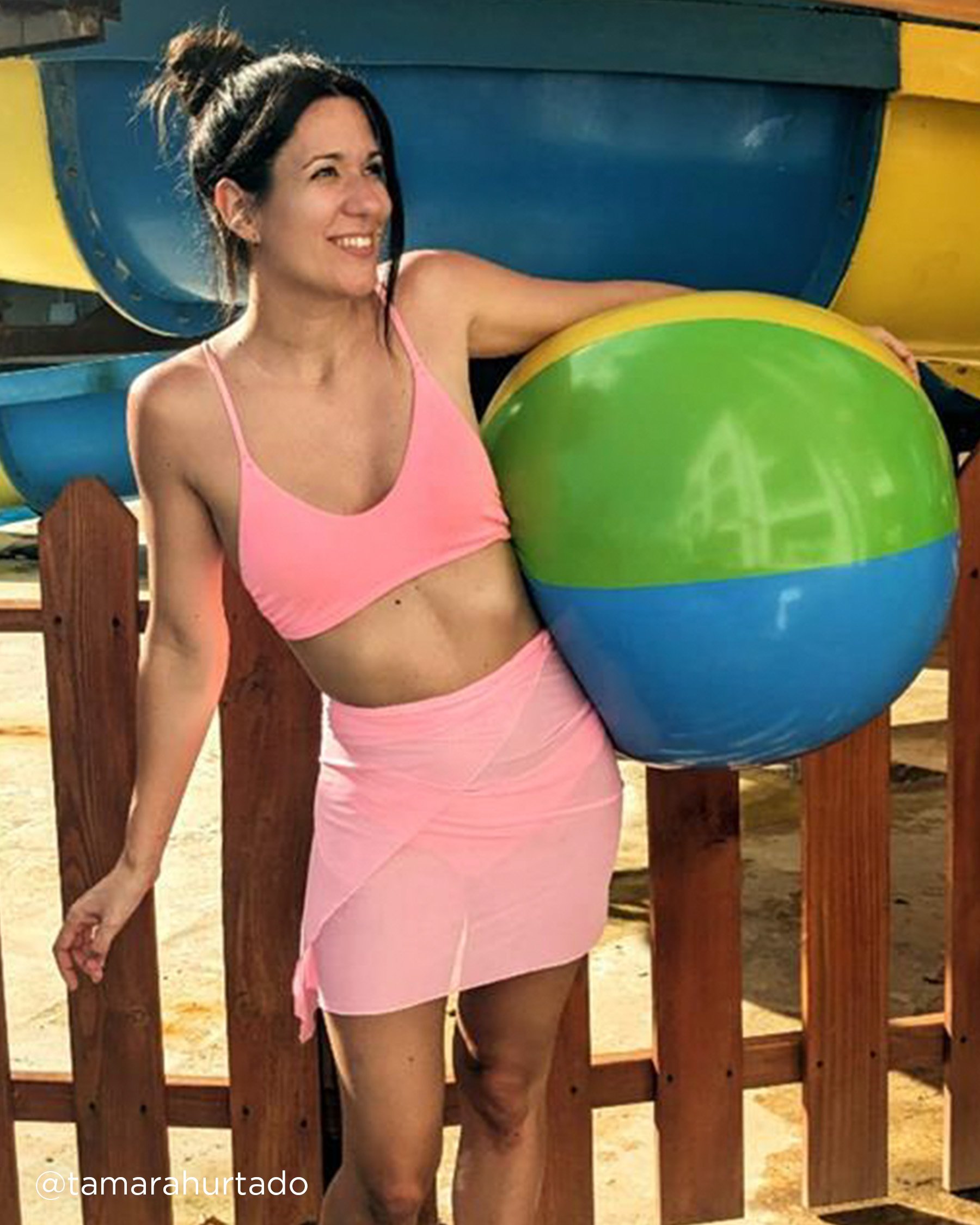 LA VIE EN ROSE AQUA FIZZY PINK Textured Bralette Bikini Top Fizzy Pink 70100711 - View7