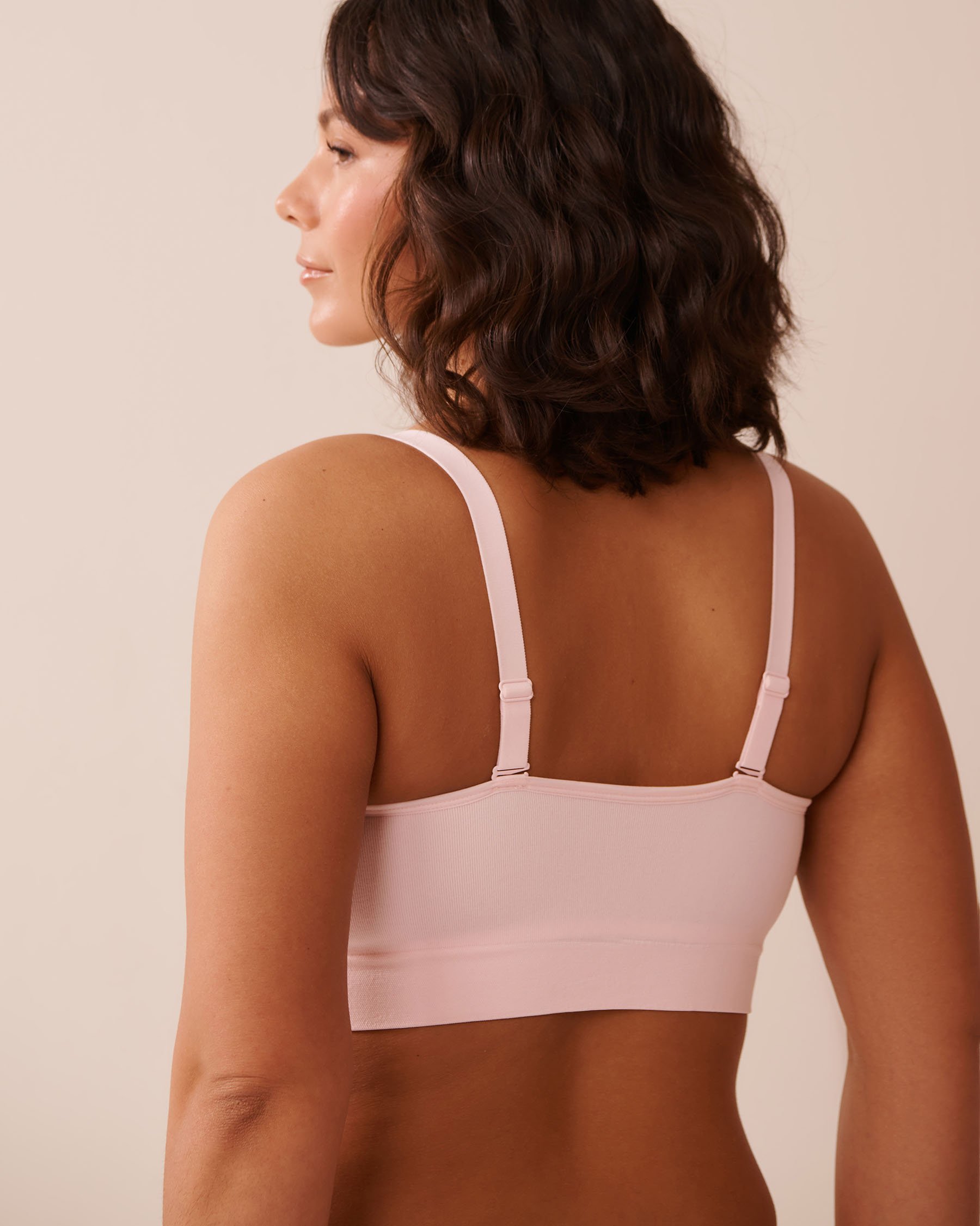 LA VIE EN ROSE Soutien-gorge bandeau sans coutures transformable Rose 10200507 - View3