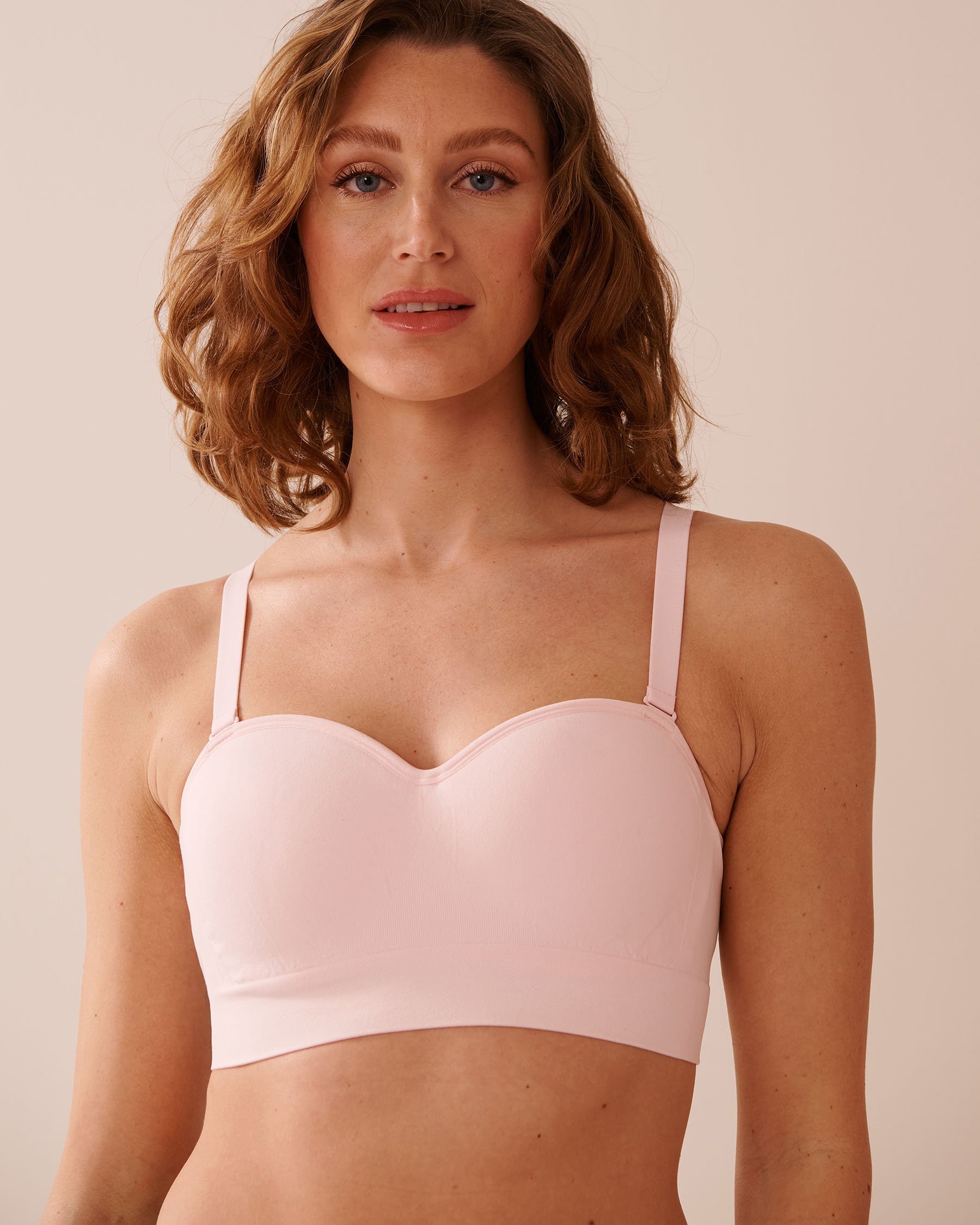 LA VIE EN ROSE Soutien-gorge bandeau sans coutures transformable Rose 10200507 - View6