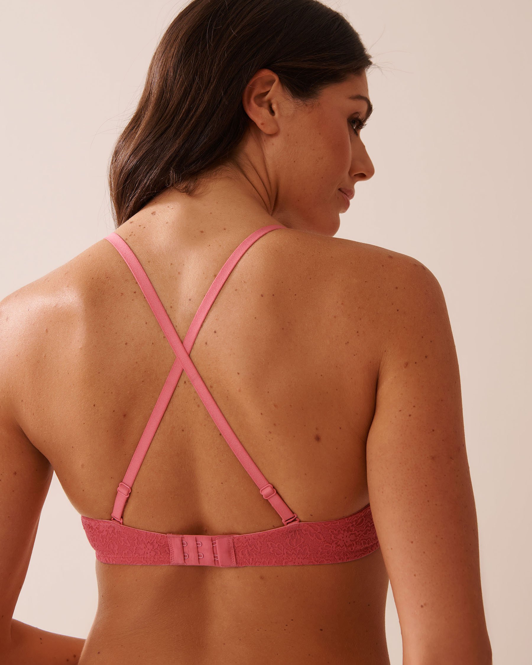 LA VIE EN ROSE Push-up Demi Bra Watermelon Pink 10300195 - View3