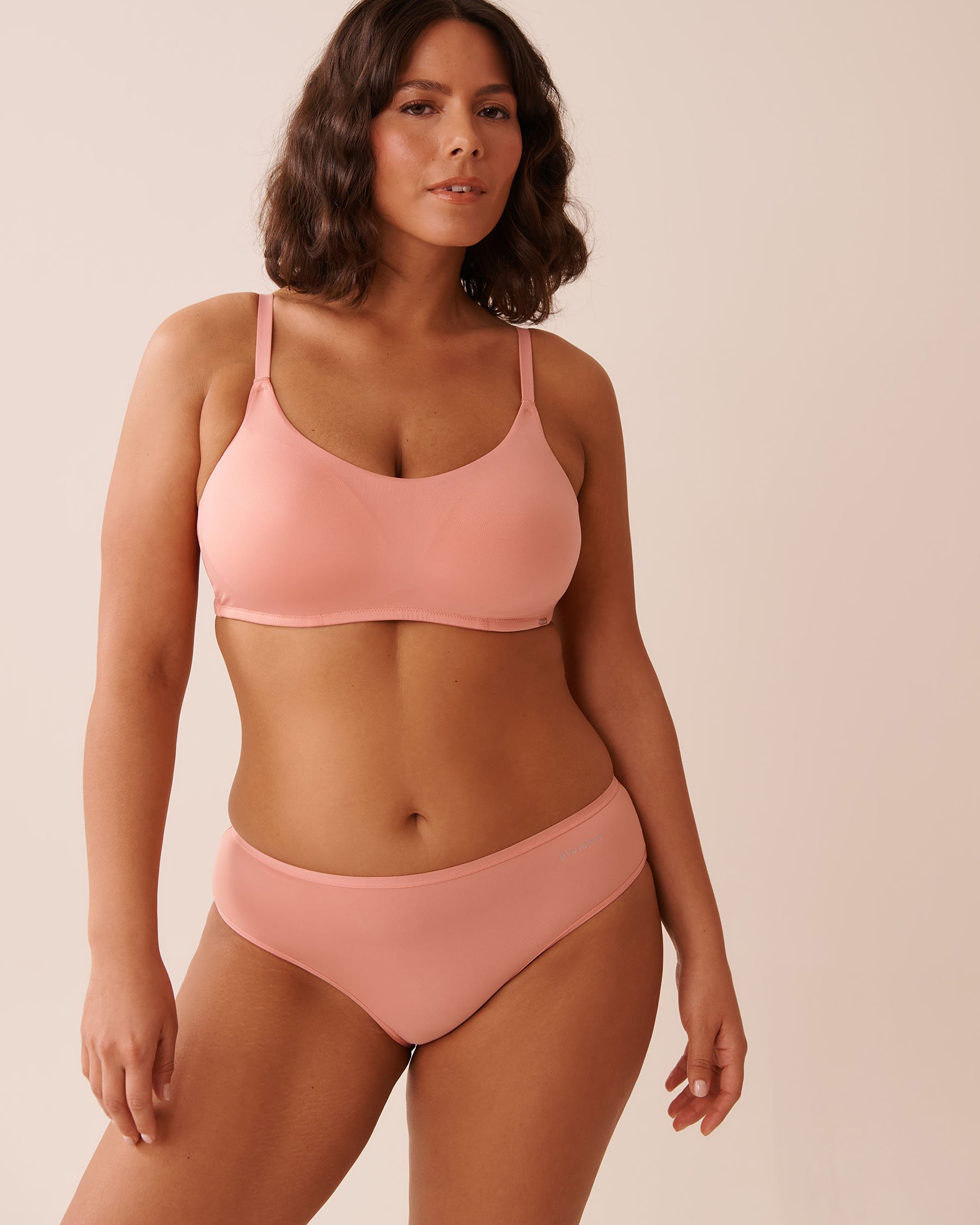 LA VIE EN ROSE Microfiber Sleek Back Bikini Panty Pastel Blue 20300413 - View6