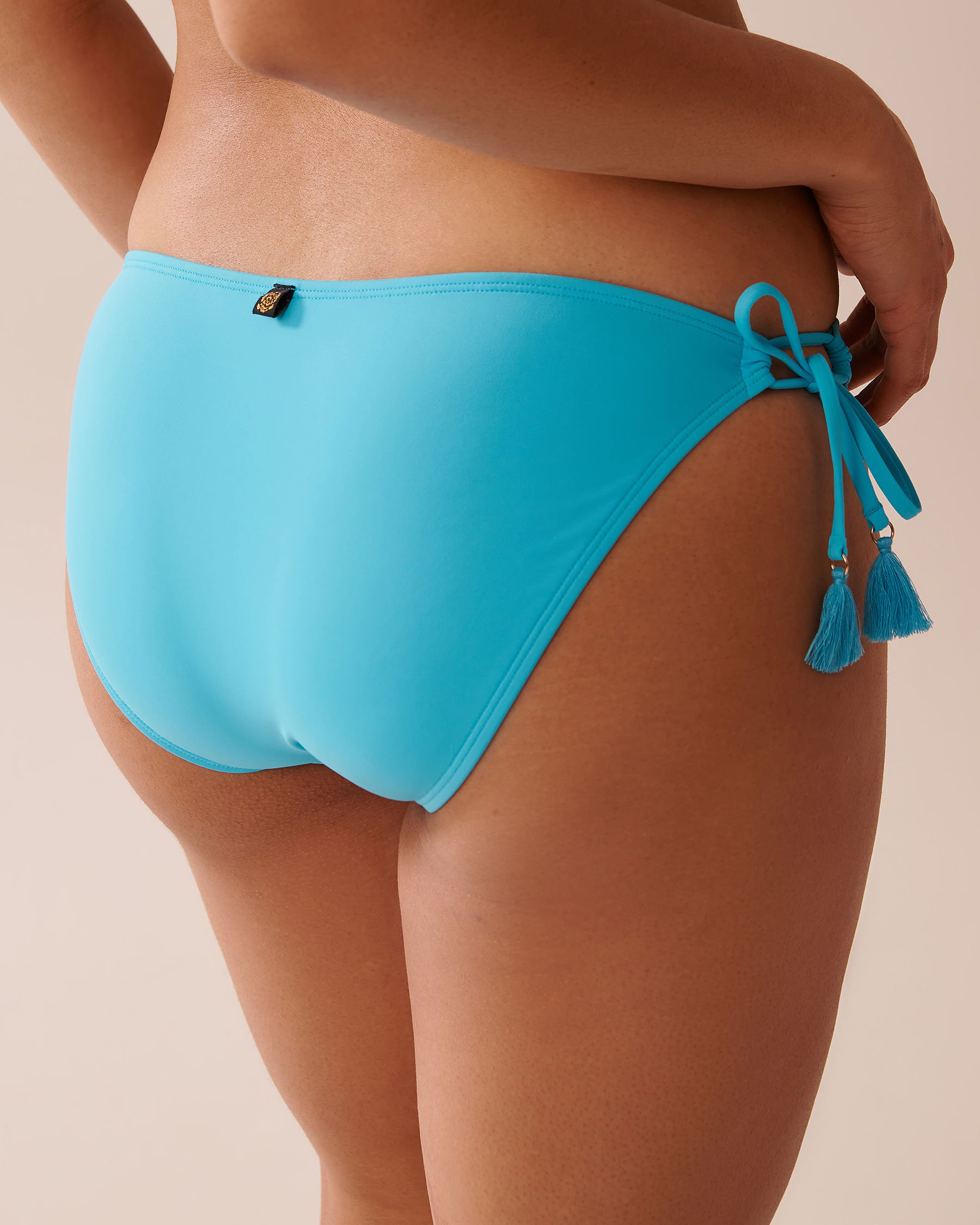 LA VIE EN ROSE AQUA Bas de bikini noué aux hanches en fibres recyclées BLUE ATOLL Atoll bleu 70300719 - View9
