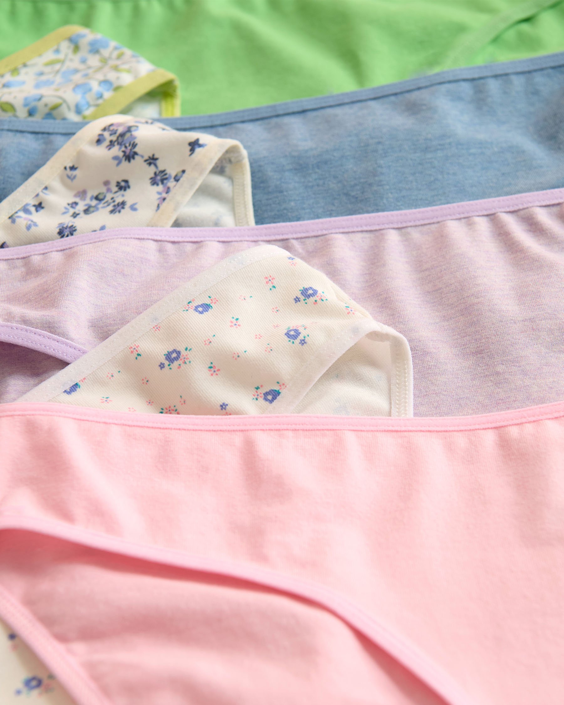 LA VIE EN ROSE 10-Pack Cotton Bikini Panty Assorted 20100614-10P - View3