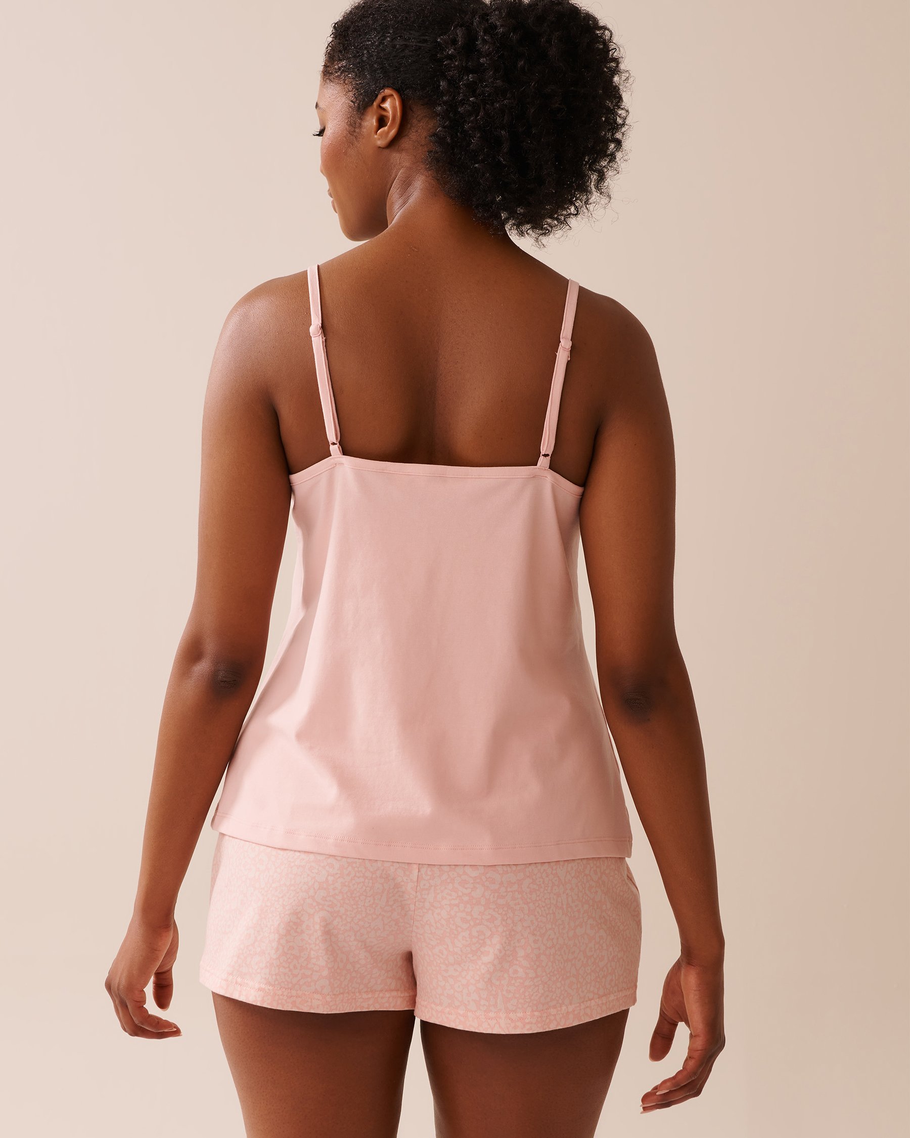 LA VIE EN ROSE Cotton Cami Peony Pink 40100729 - View6